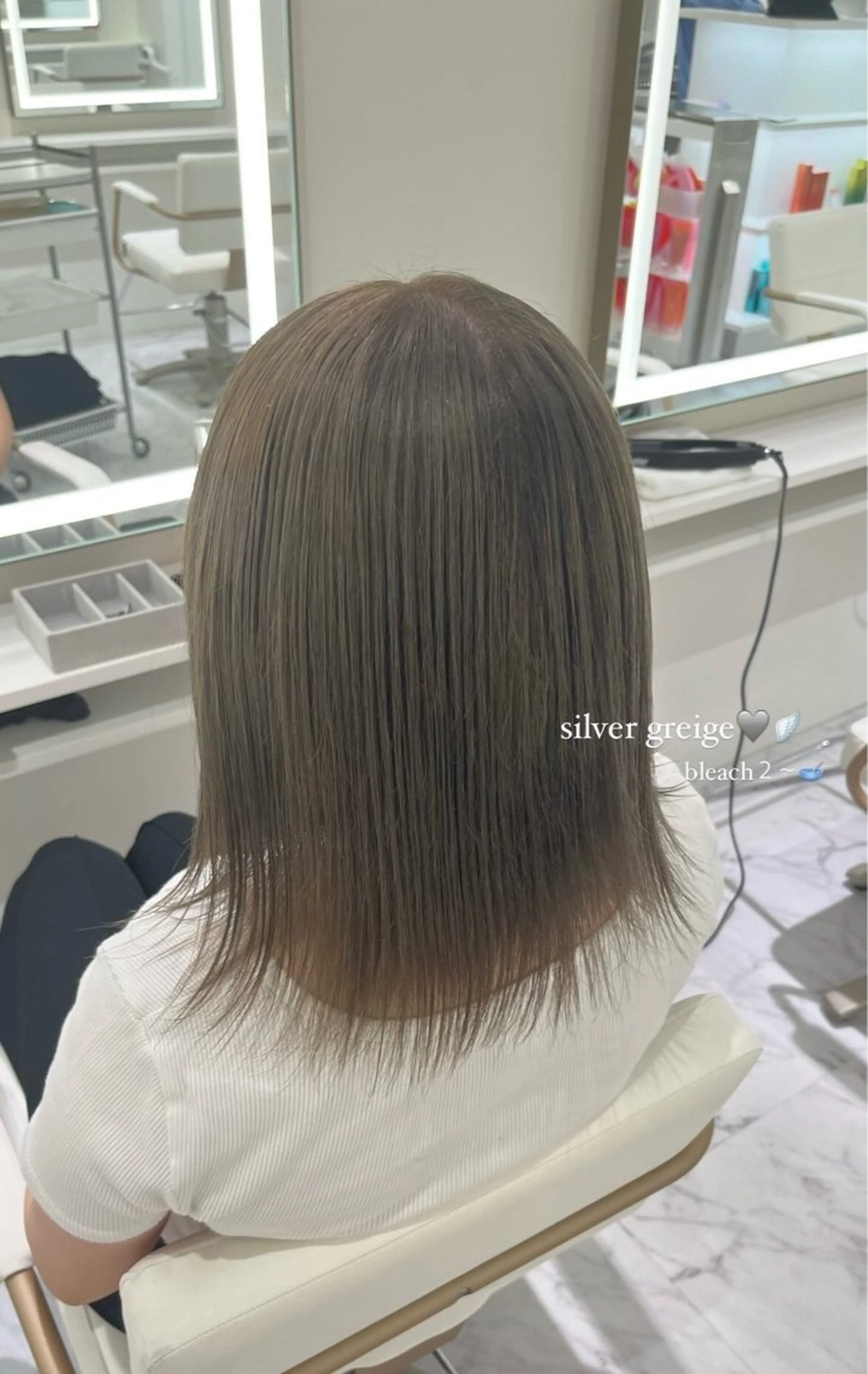 ミディアム ヘアカラー ParveMix 🌝🫧山本 玲南のヘアスタイル