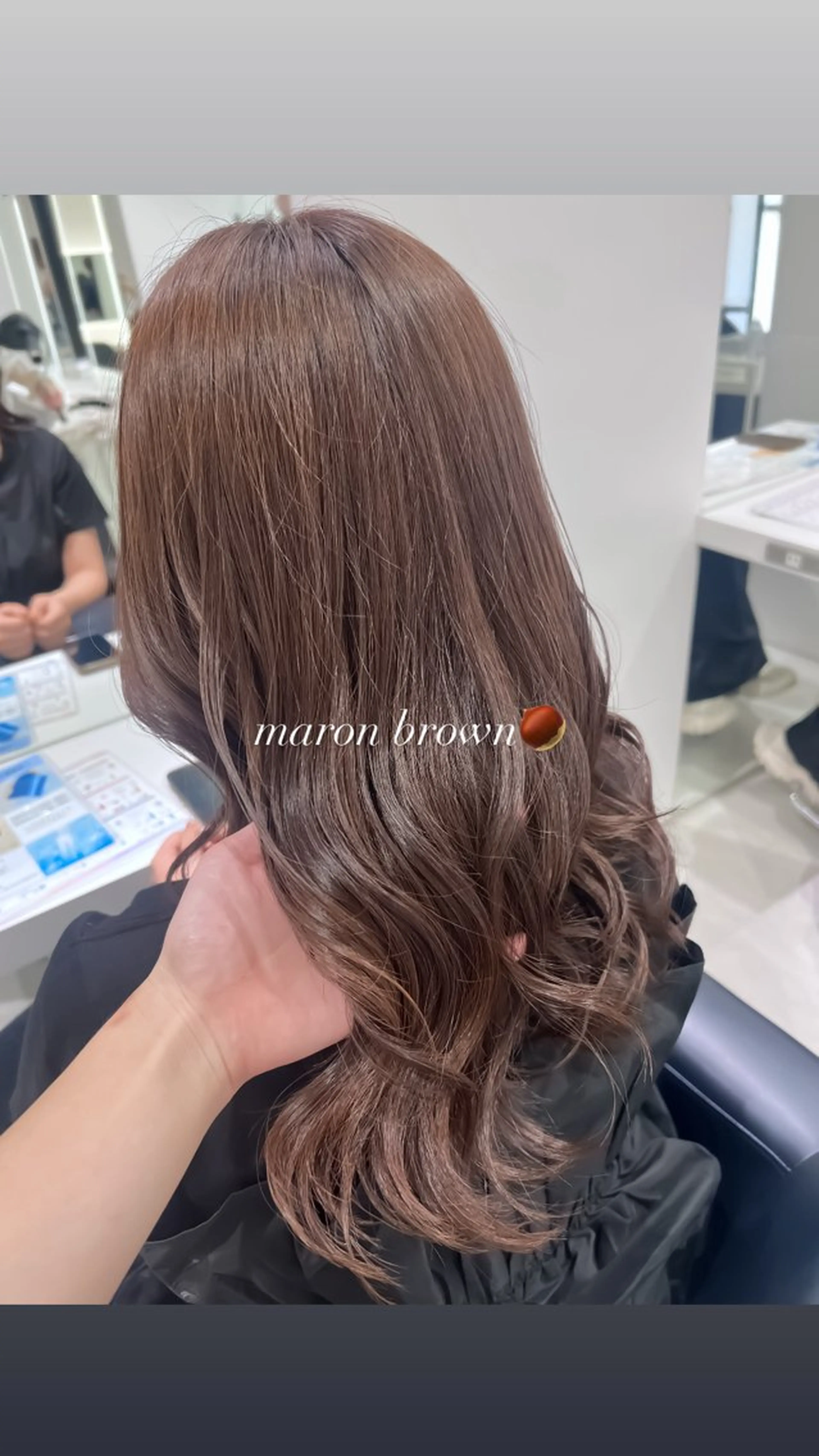 セミロング カラー ヘアカラー トリートメント ヘッドスパ ヘアセット 🖤:髪質改善/ 透明感カラー/Aoiのヘアスタイル