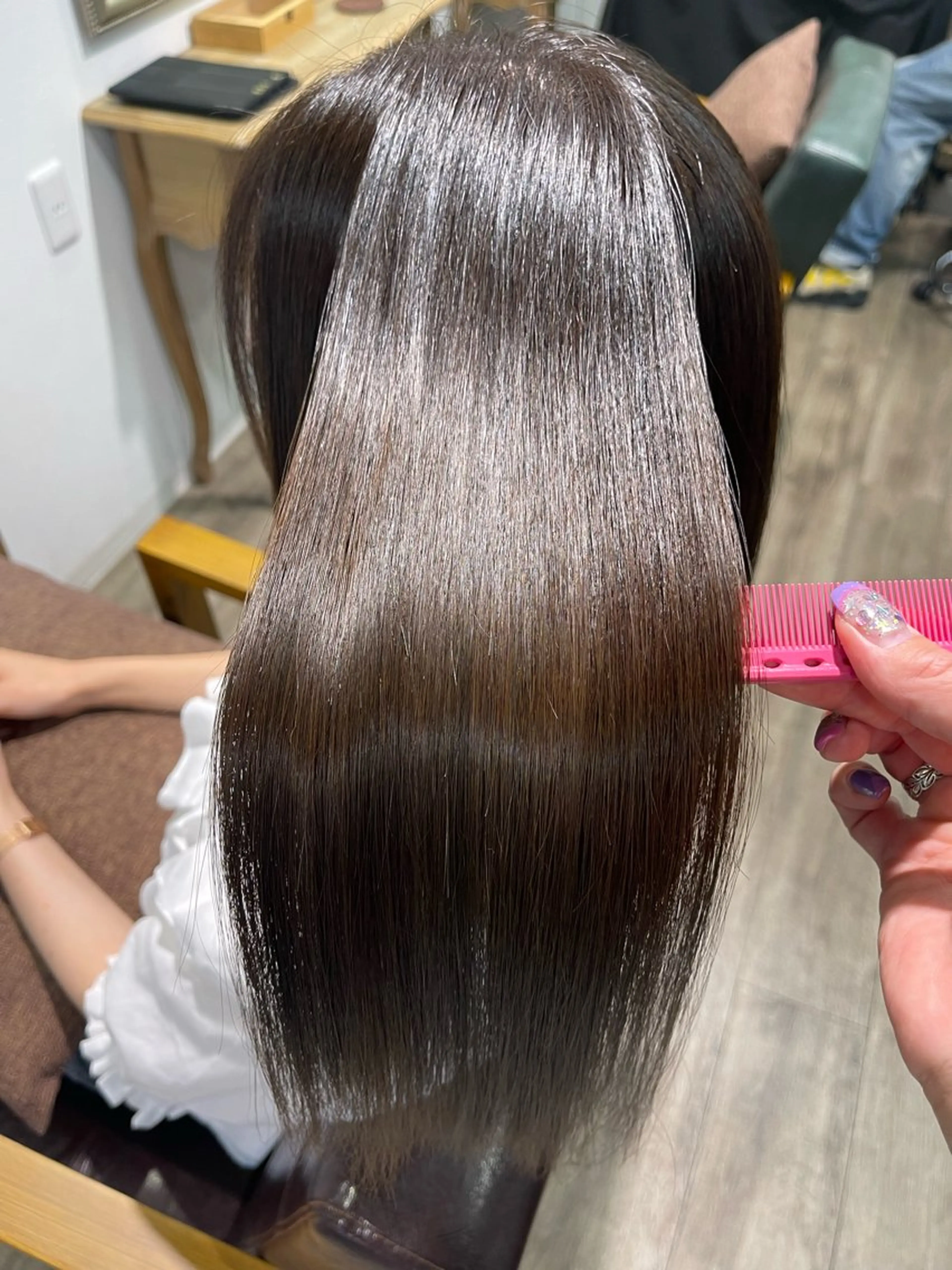 ロング 縮毛矯正 Felice Erikaのヘアスタイル