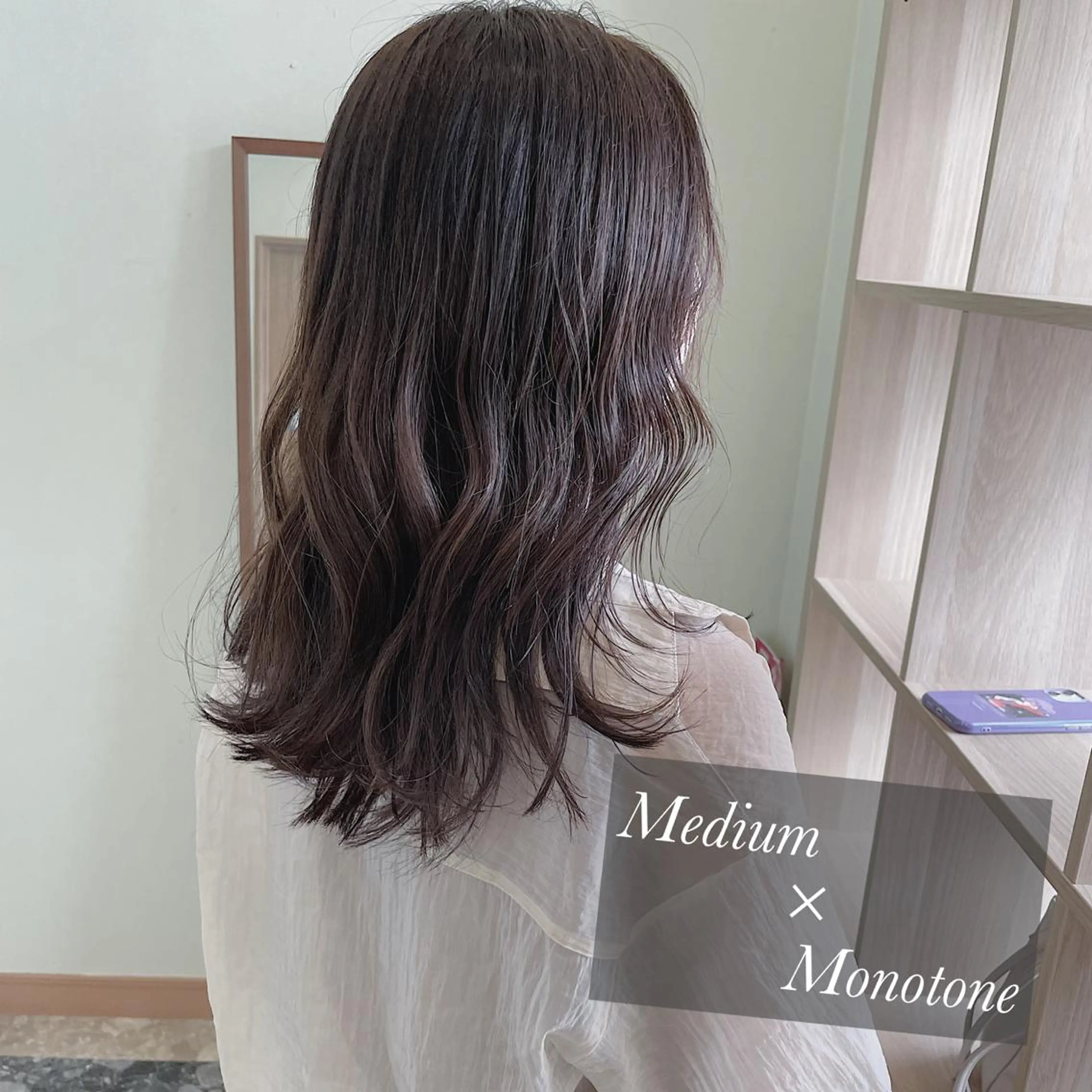 セミロング カラー 透明感カラー 髪質改善とカラー特化 ✨Hito.nowaのヘアスタイル