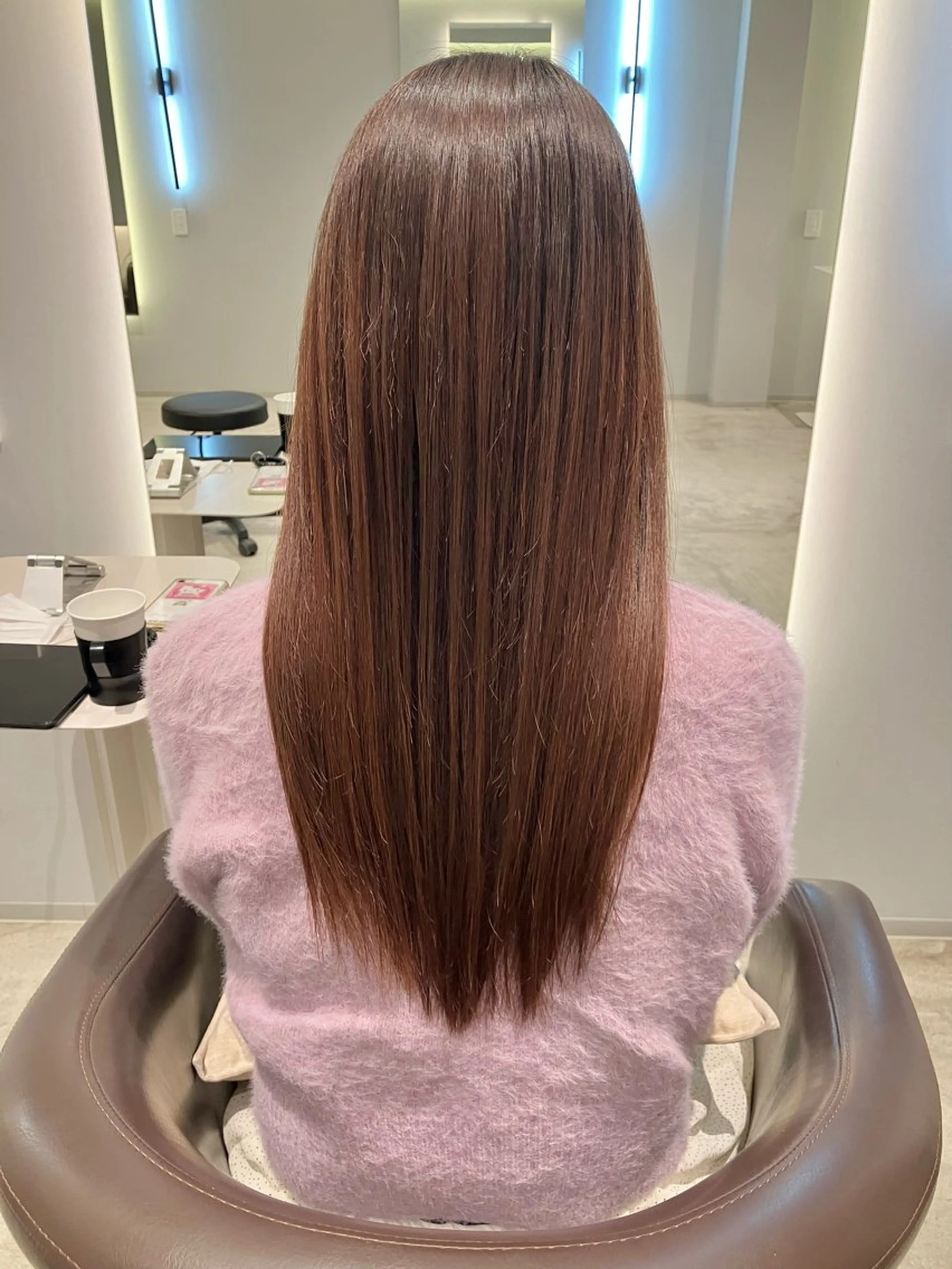 セミロング 縮毛矯正 OCHIAI KEISUKEのヘアスタイル