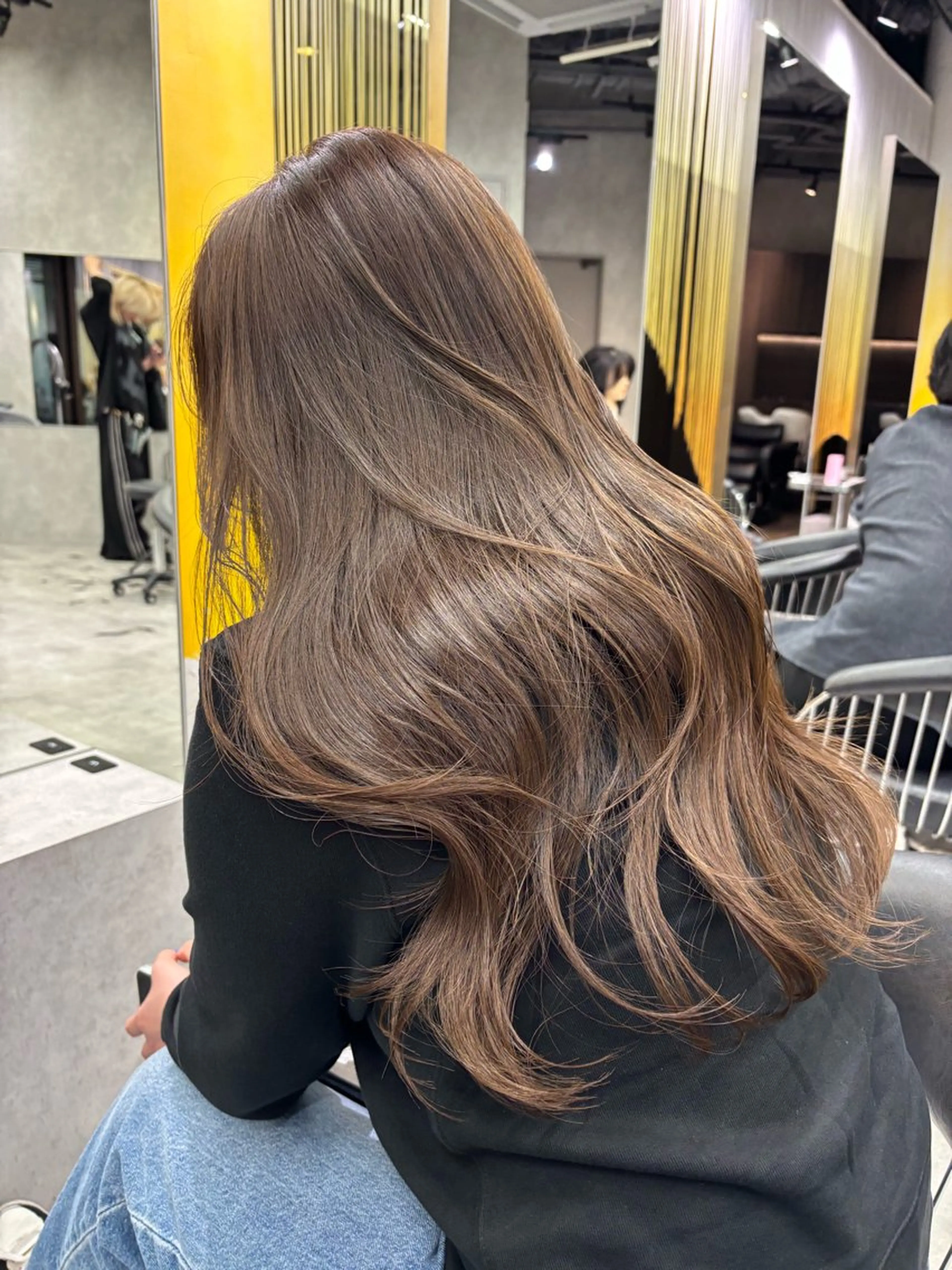 ロング ヘアカラー トリートメント 🌷ボブ/ハイライト /tomomi🌷のヘアスタイル