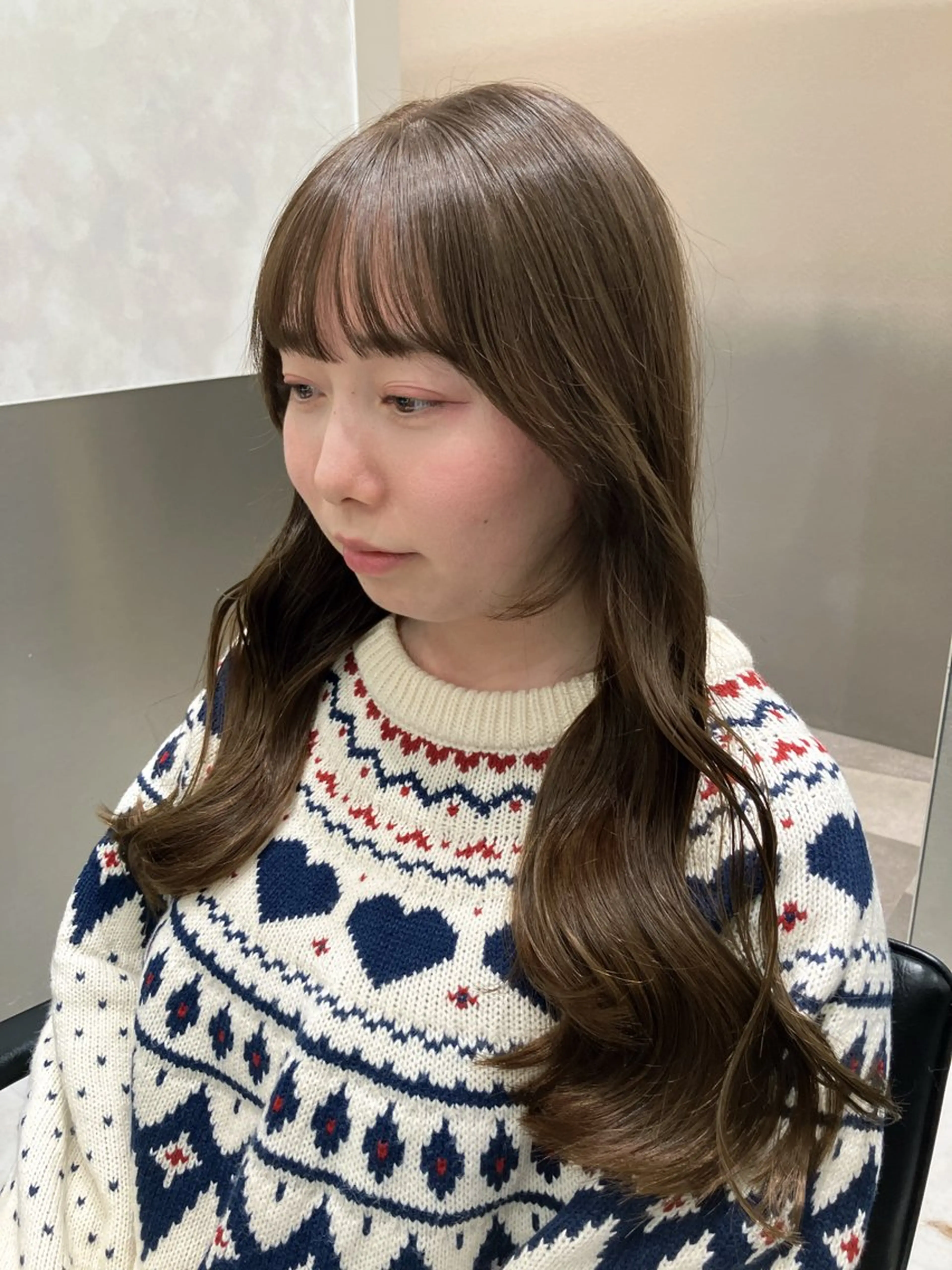 ロング カラー カット ヘアカラー トリートメント GO TODAY SHAIRE SALON原宿vita店舗所属・🩷完全マンツーマン 💖ASAHIのヘアスタイル