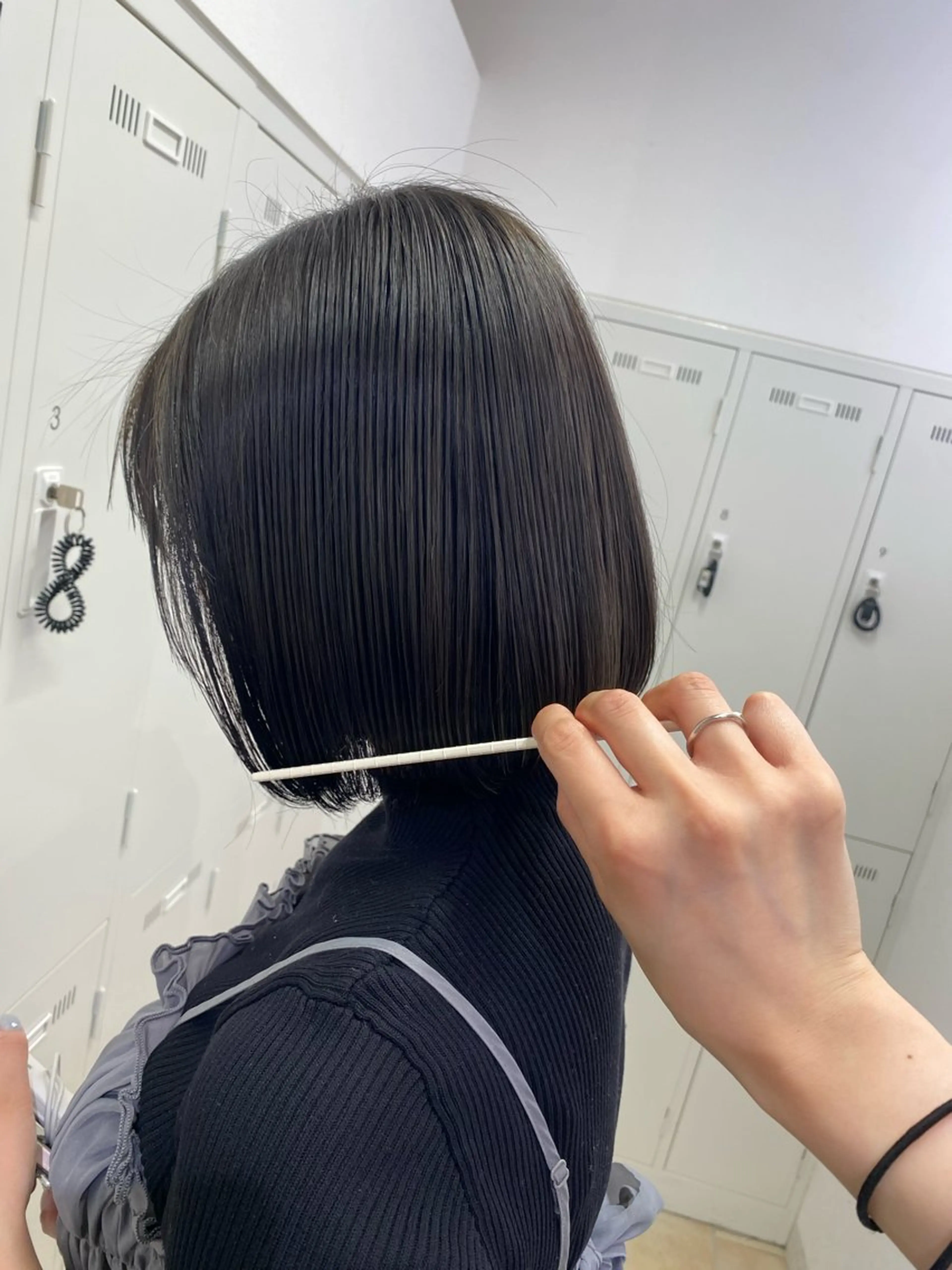 カラー グレージュ オリーブグレージュ オリーブグレー カット ヘアカラー MEY HAIR CURLYS所属・ボブパーマ/パーマ Rico💟のヘアスタイル