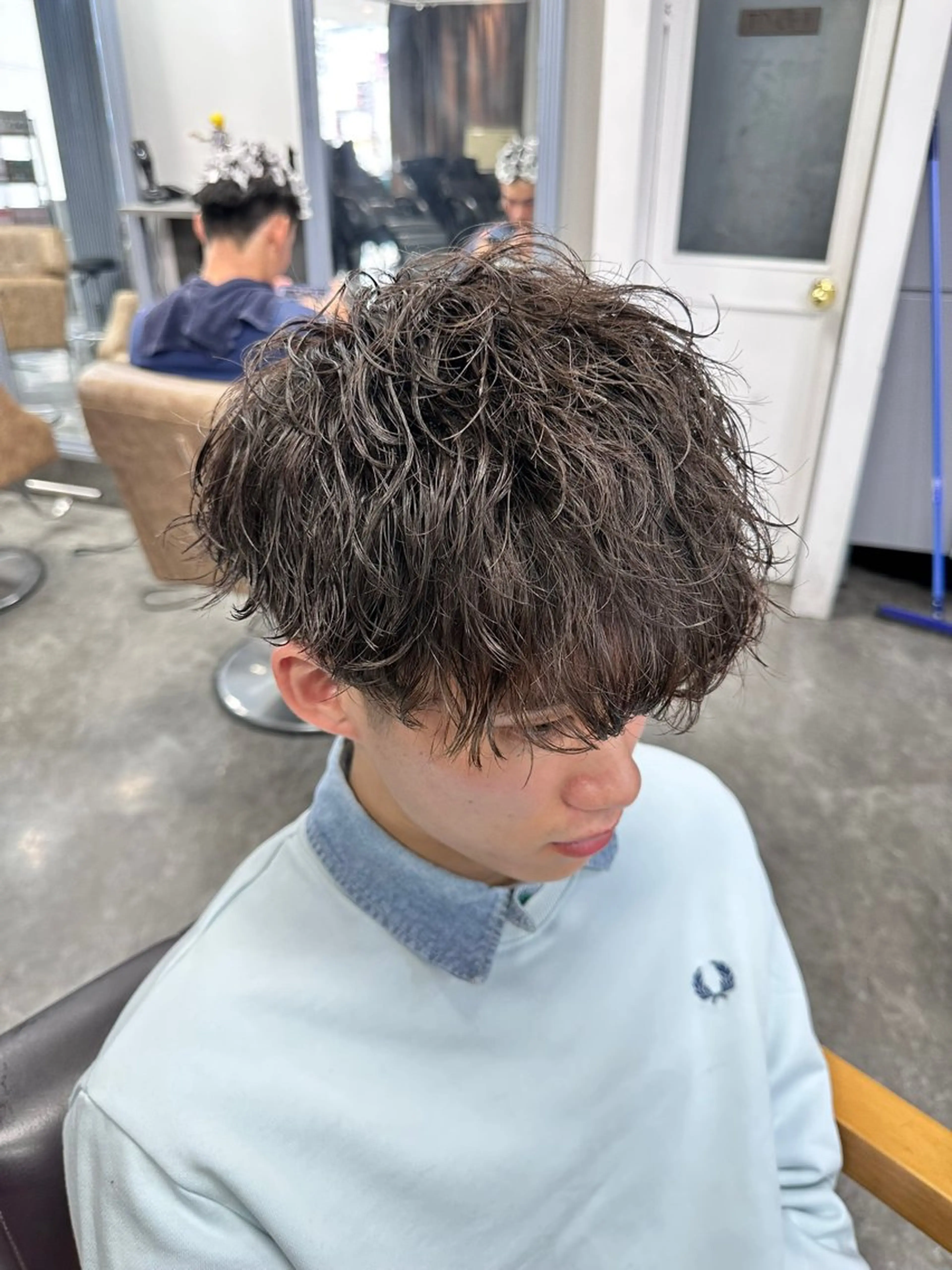 パーマ メンズ カット パーマ KING of hair by NOISM所属・梅田/メンズカット/ パーマ/秋本 大智のヘアスタイル