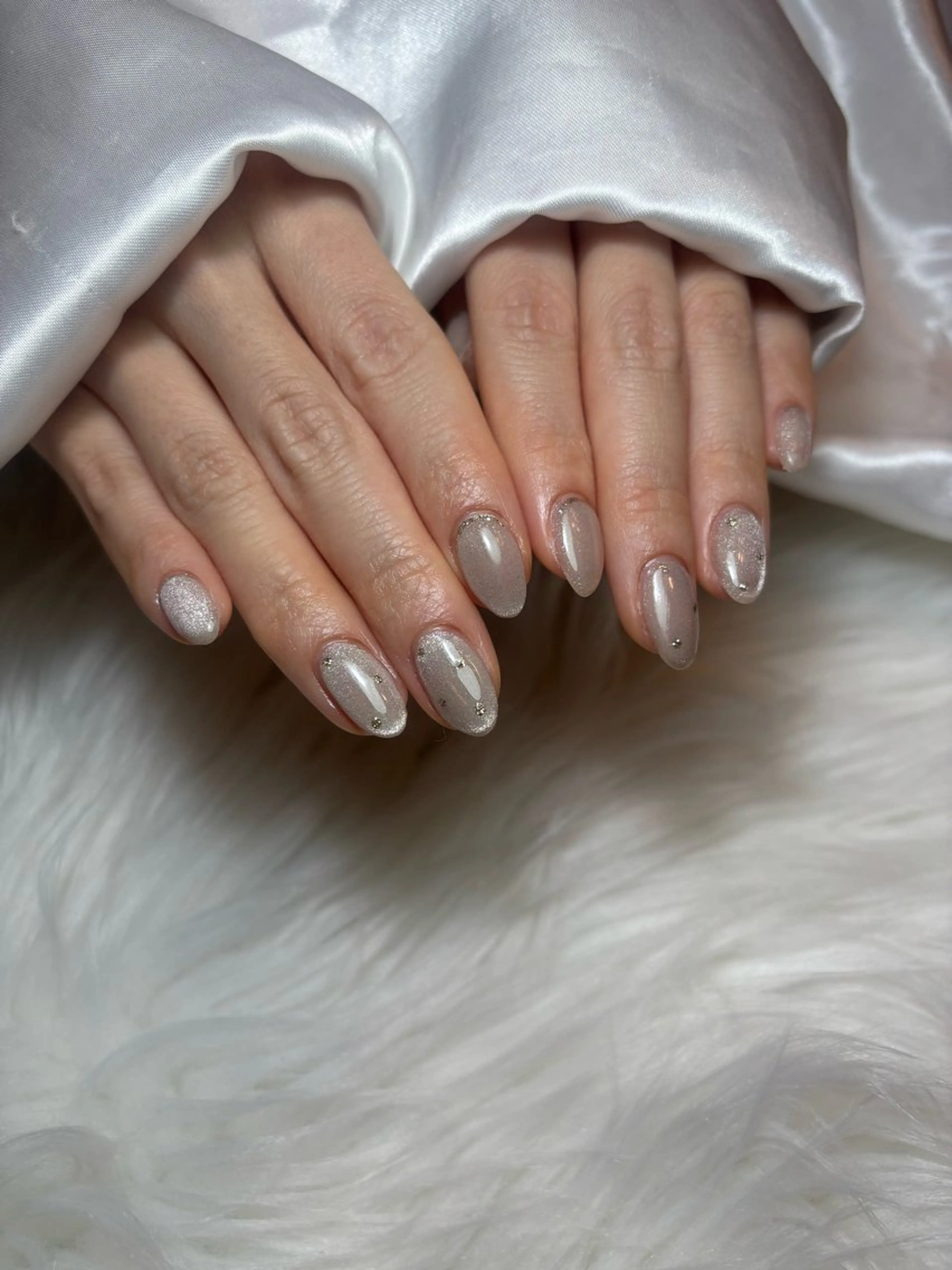 ネイル ブルー キラキラネイル 韓国ネイル マグネットネイル シンプルネイル timtam --sakiのネイルデザイン