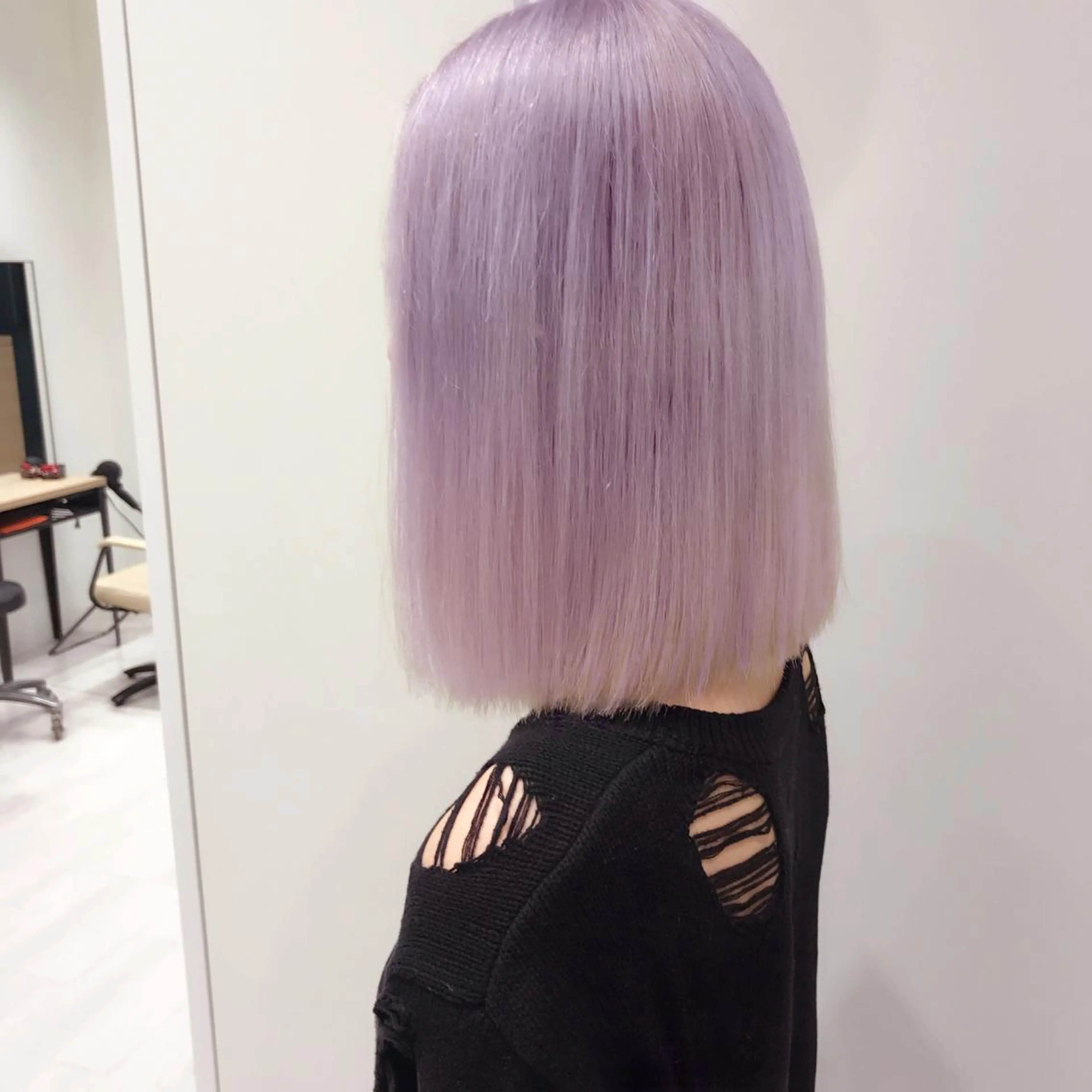 ミディアム カラー パープルカラー Le'a渋谷所属・インナーエクステ渋谷 🦋KAJIのヘアスタイル