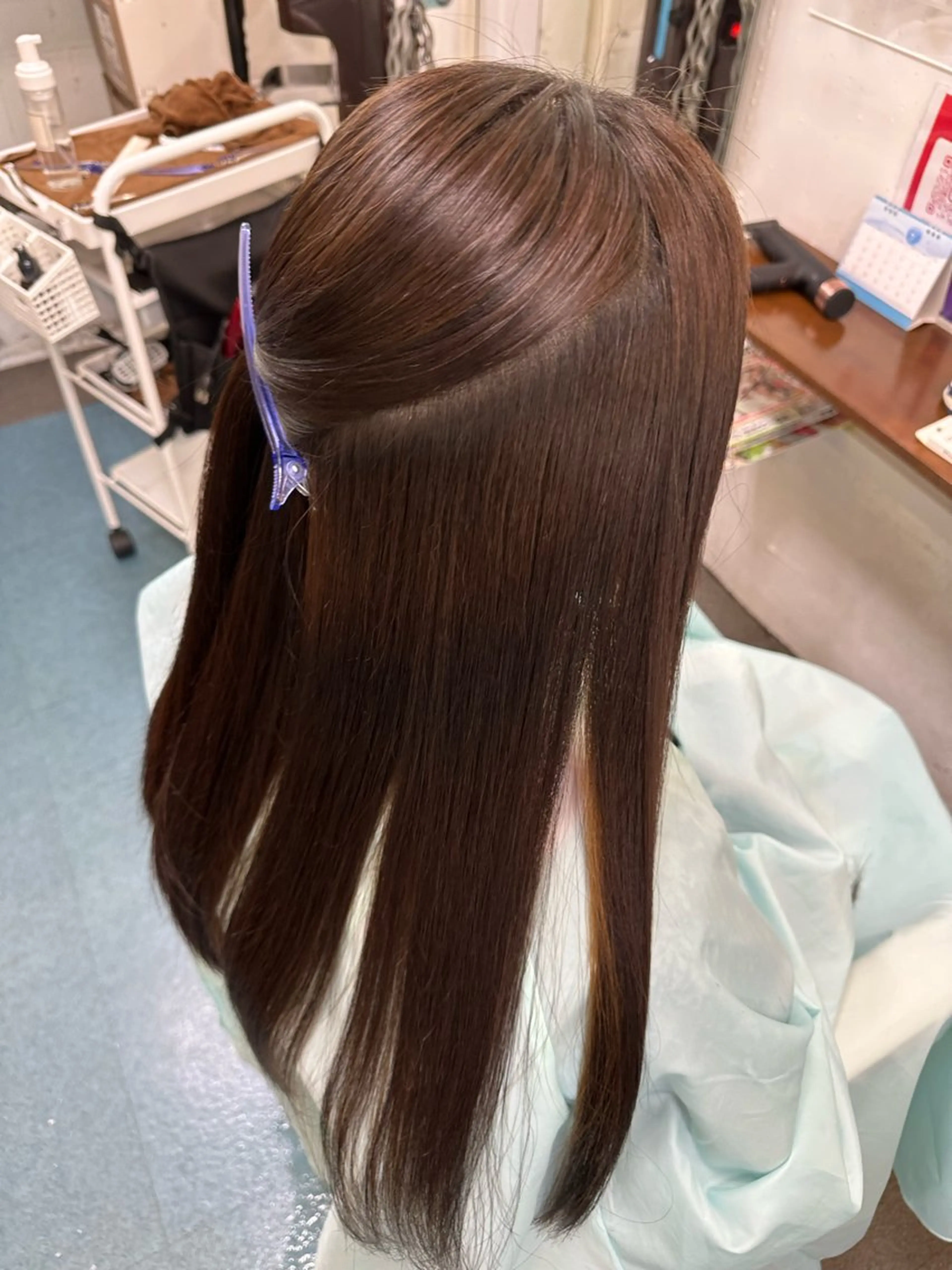 ロング 髪質改善 縮毛矯正 【髪質改善】に特化 オリーブオイルクラブのヘアスタイル