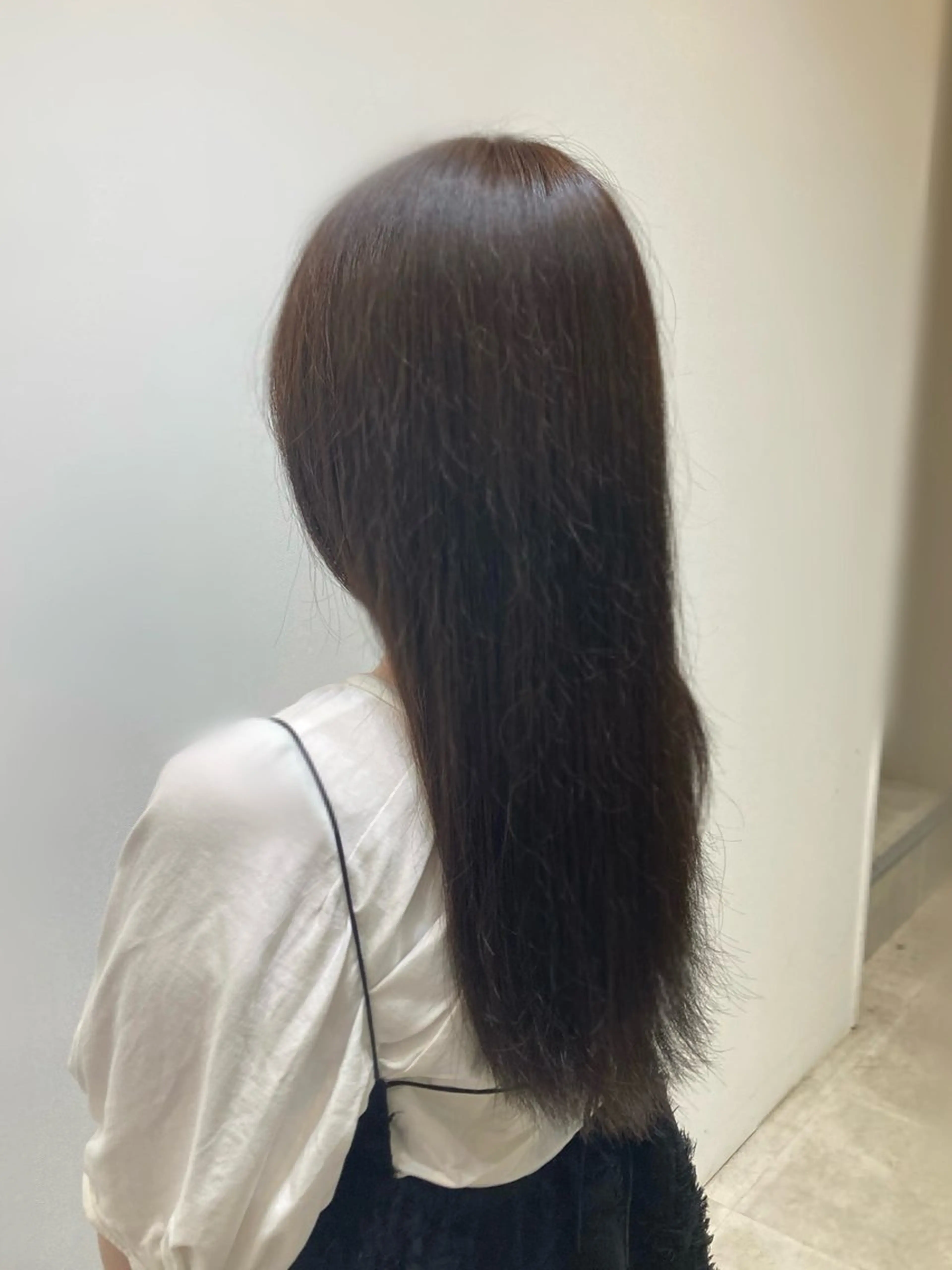 ロング チョコレートブラウン 🩷🧡暖色カラー/ 北川柚芽夏🧡🩷のヘアスタイル