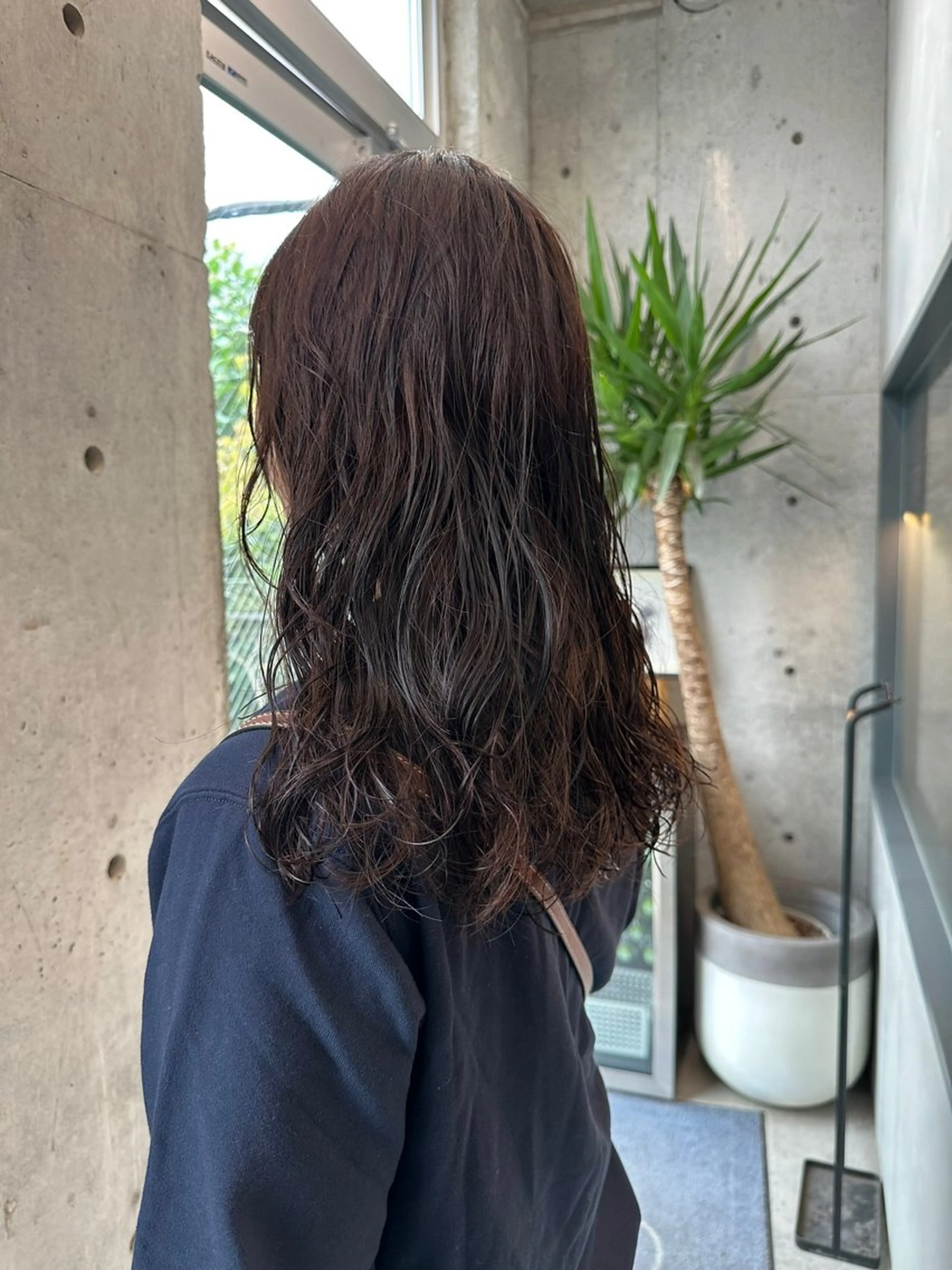 セミロング パーマ カット パーマ お悩み解決パーマ hana🩰のヘアスタイル