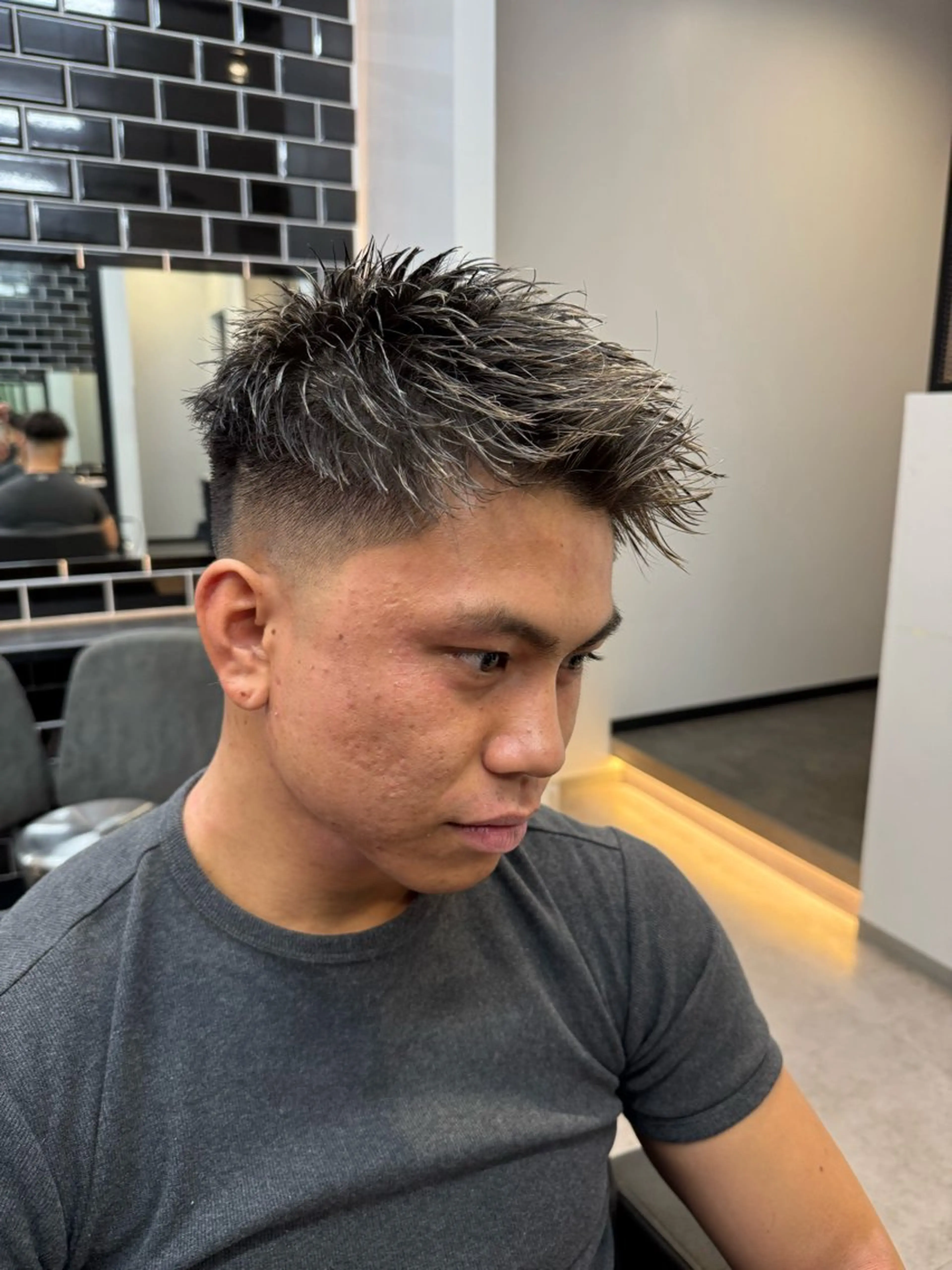 ショート カラー メンズ カット ヘアカラー 【men's Lapis横浜】海人のヘアスタイル