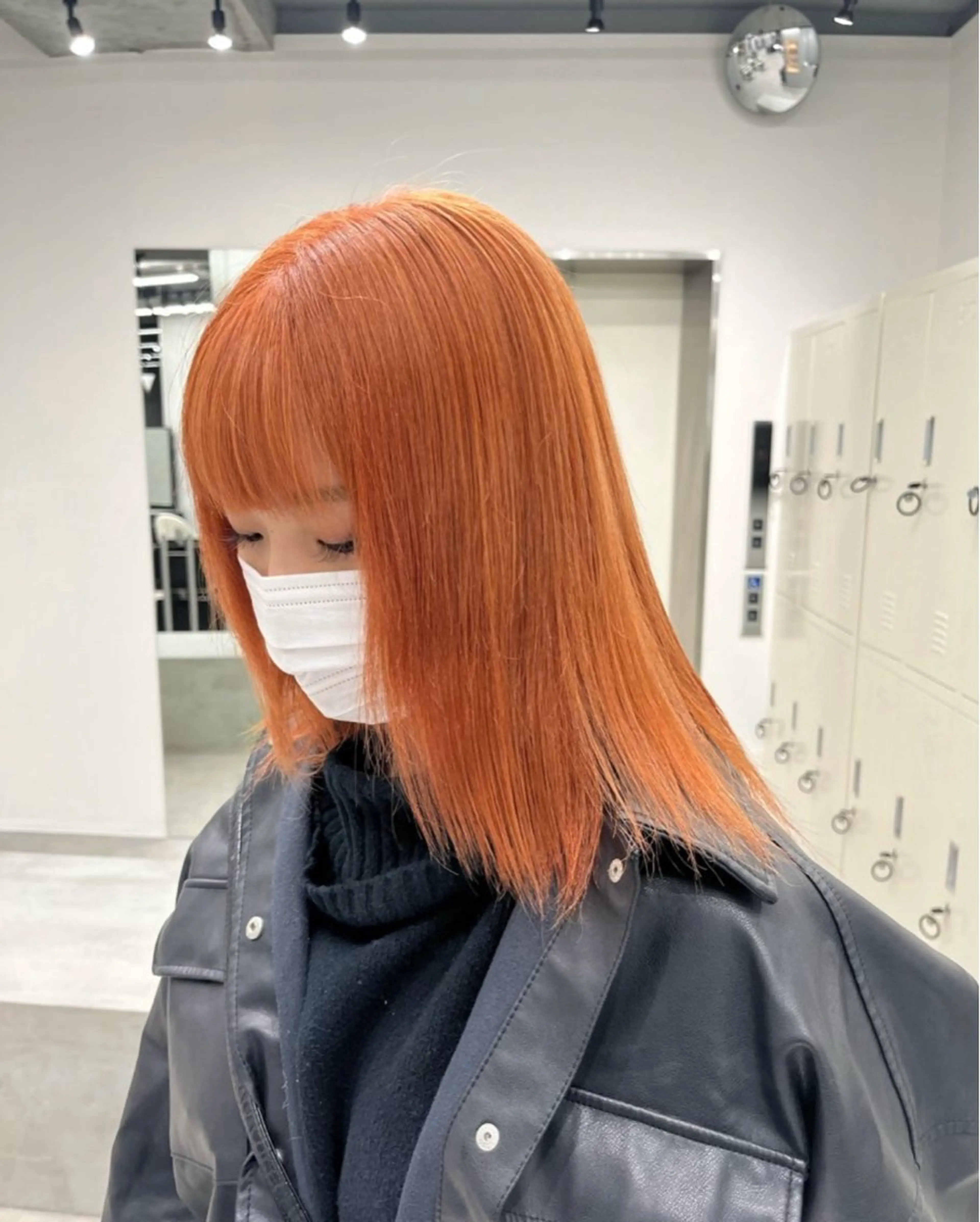 カラー オレンジ 🩷hair salon dot. tokyo color 🩷所属・ハイトーンカラー ⌇Hao 🎀✮のヘアスタイル