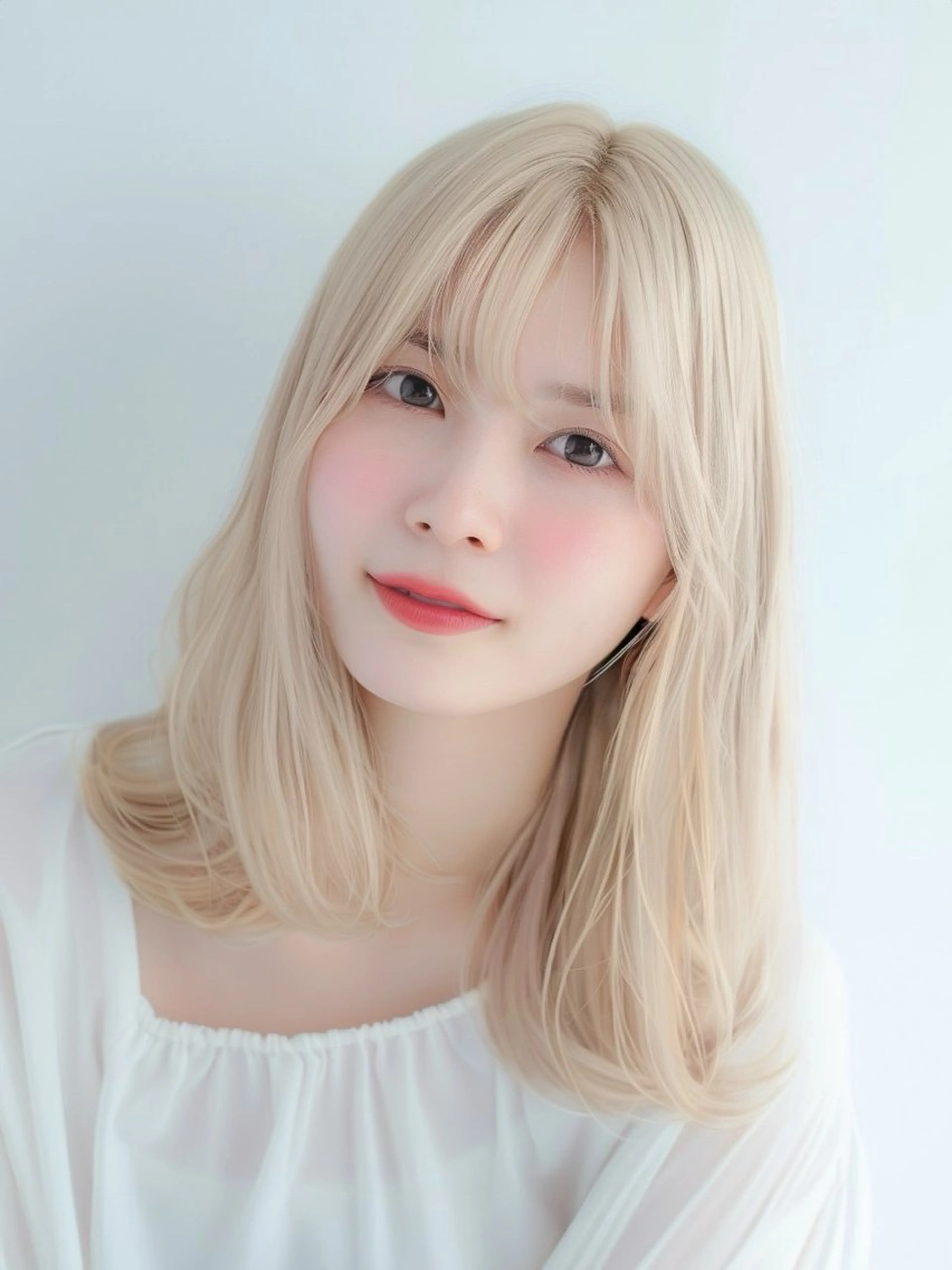 セミロング カットモデル無料🧸 レディースeri︎✿のヘアスタイル