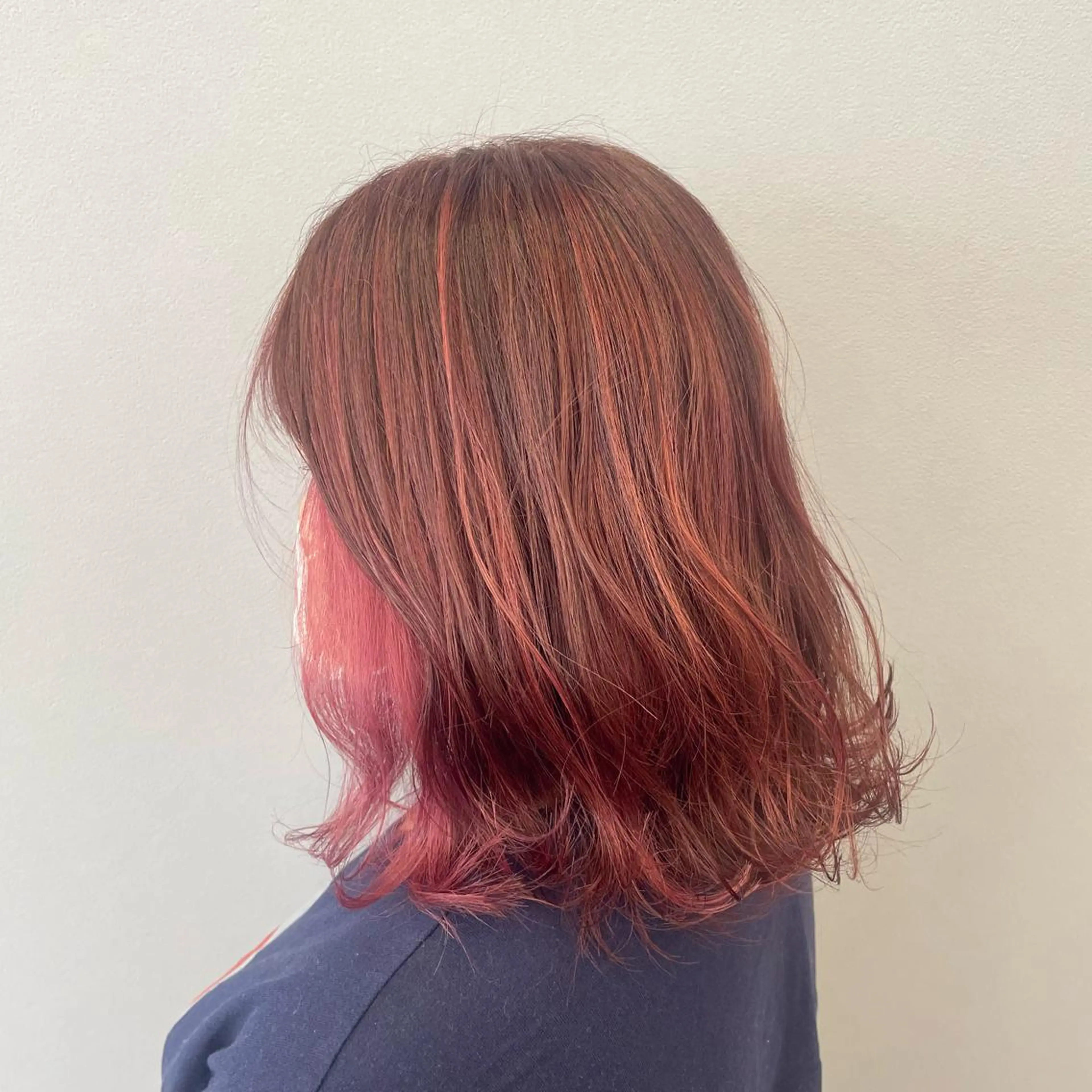 ミディアム カラー ヘアカラー ate.心斎橋 RYUKAのヘアスタイル