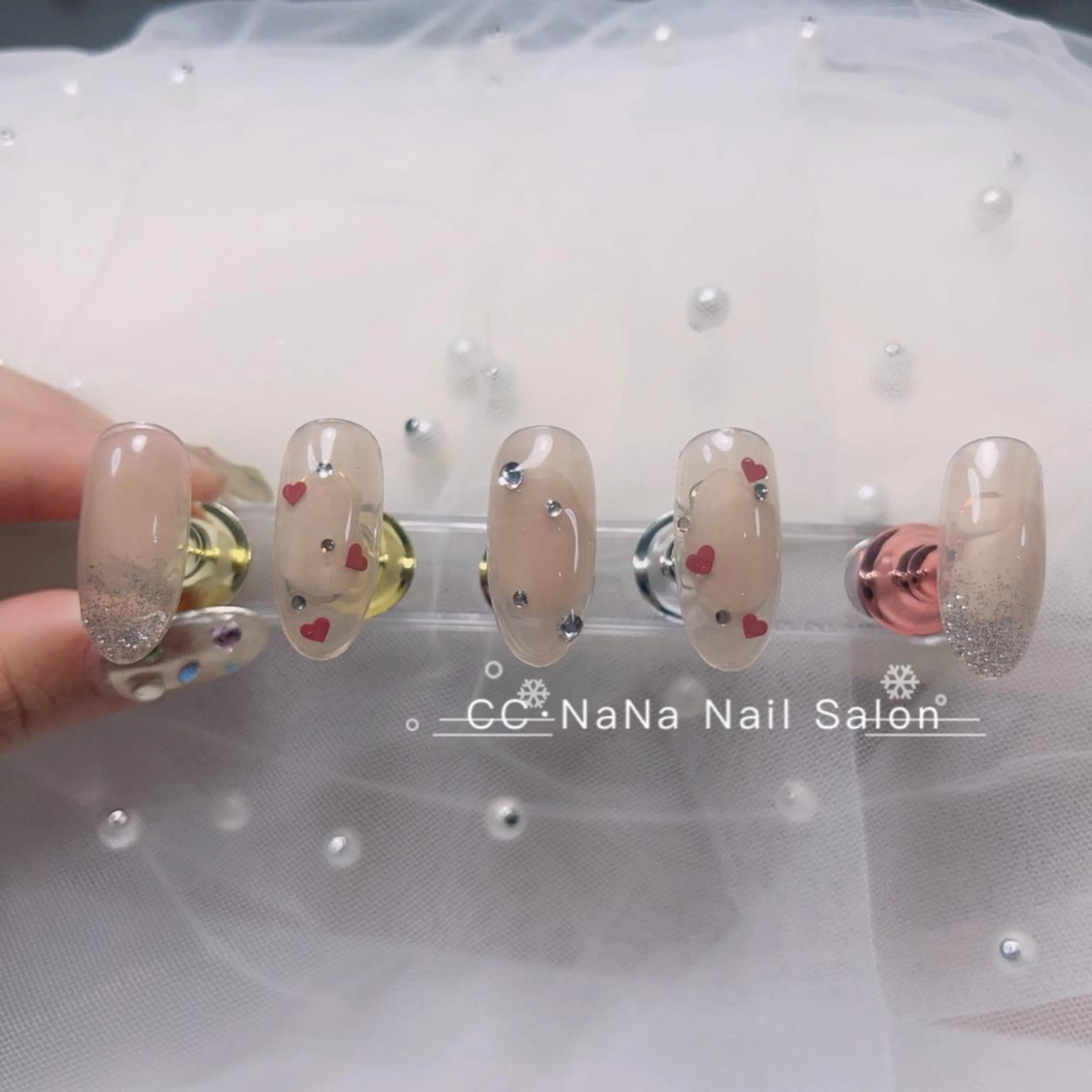 ネイル ジェルネイル パラジェル スカルプネイル ハンドネイル CC  NaNa ワンホンネイル🌙Nのネイルデザイン