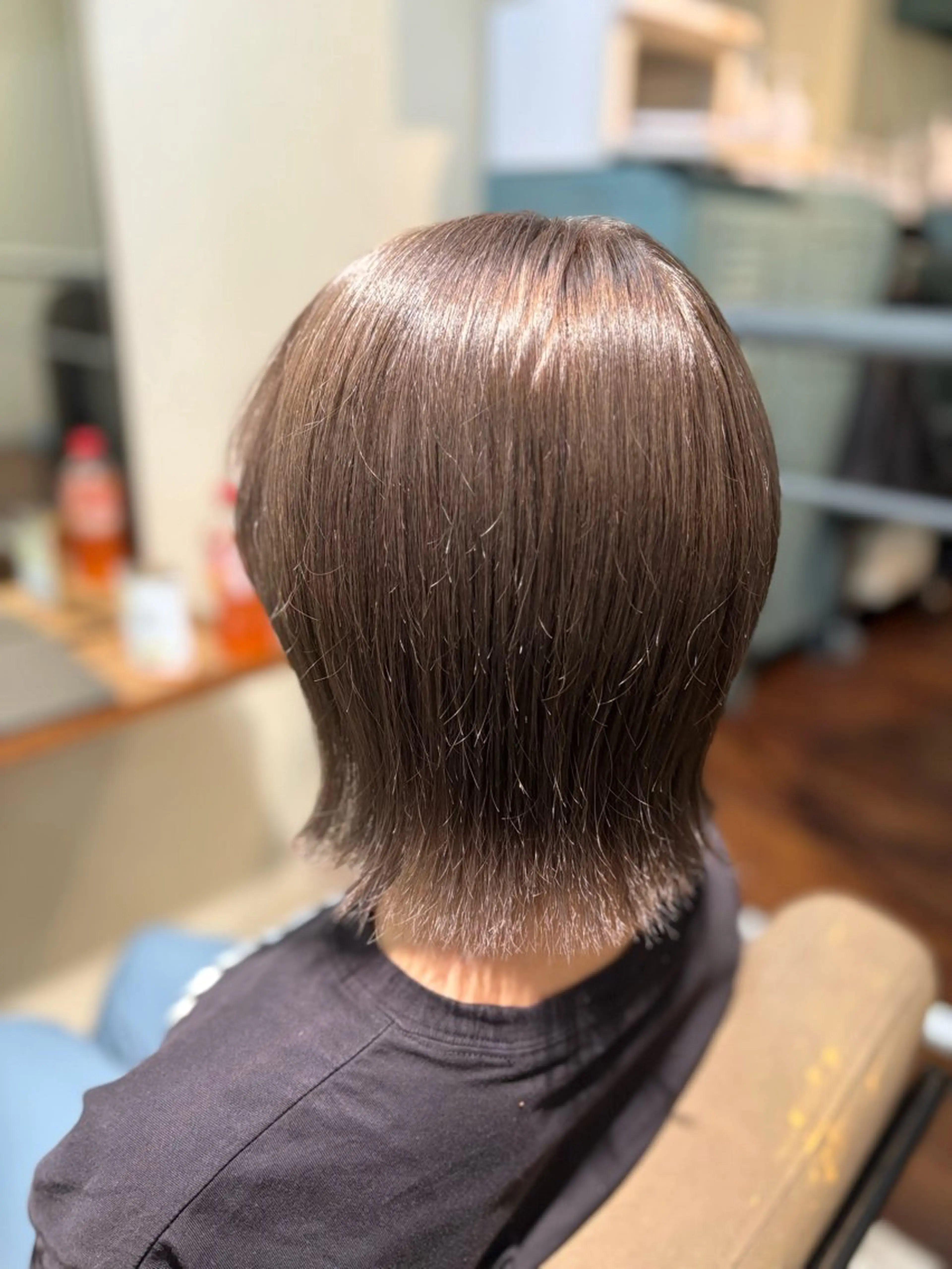 ショート カラー 透明感カラー グレージュ ヘアカラー 深江 心咲のヘアスタイル