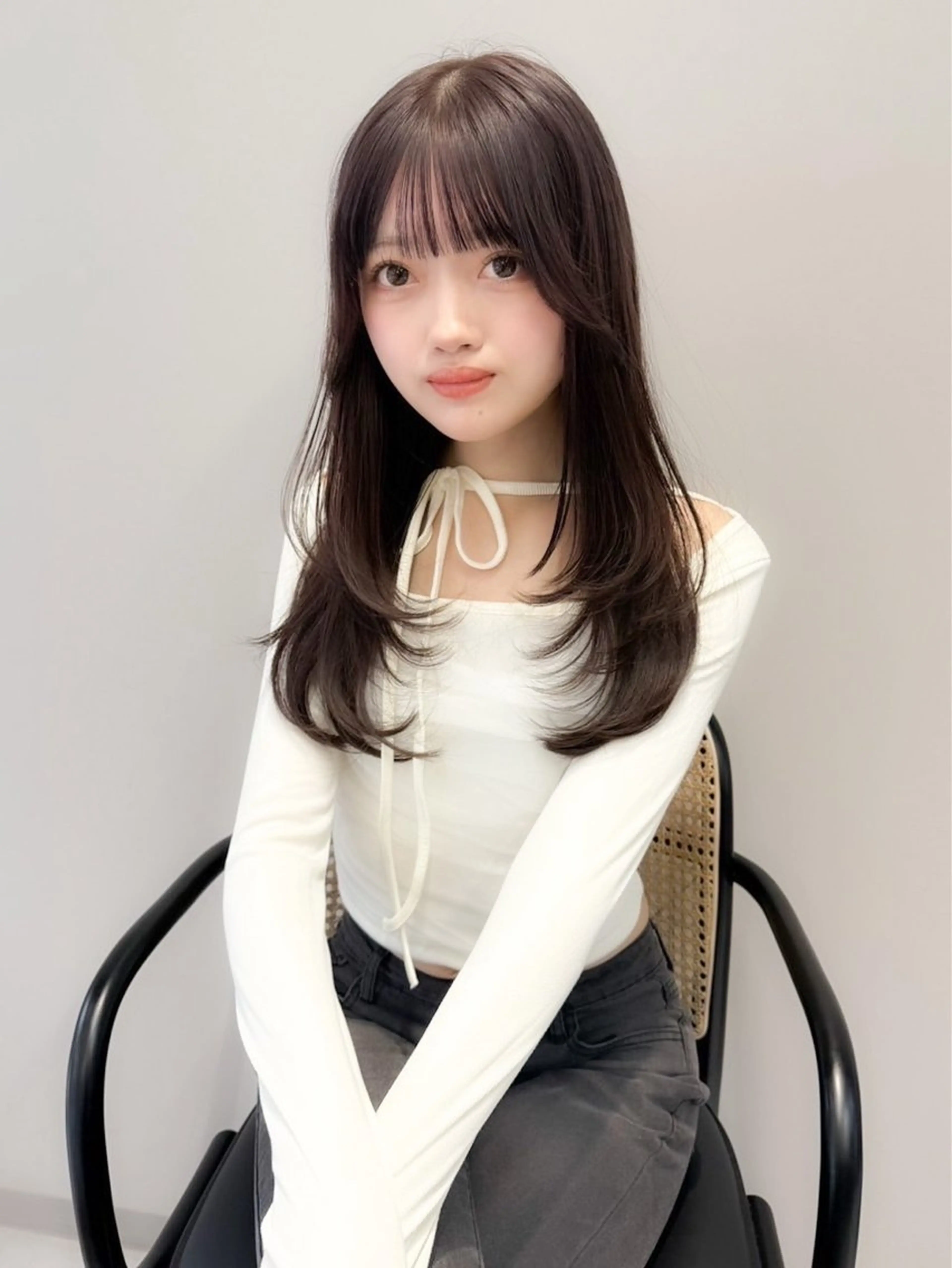 ロング 韓国風ヘア レイヤーカット 似合わせカット 🫧艶カラー 特化美容師/すず🫧のヘアスタイル