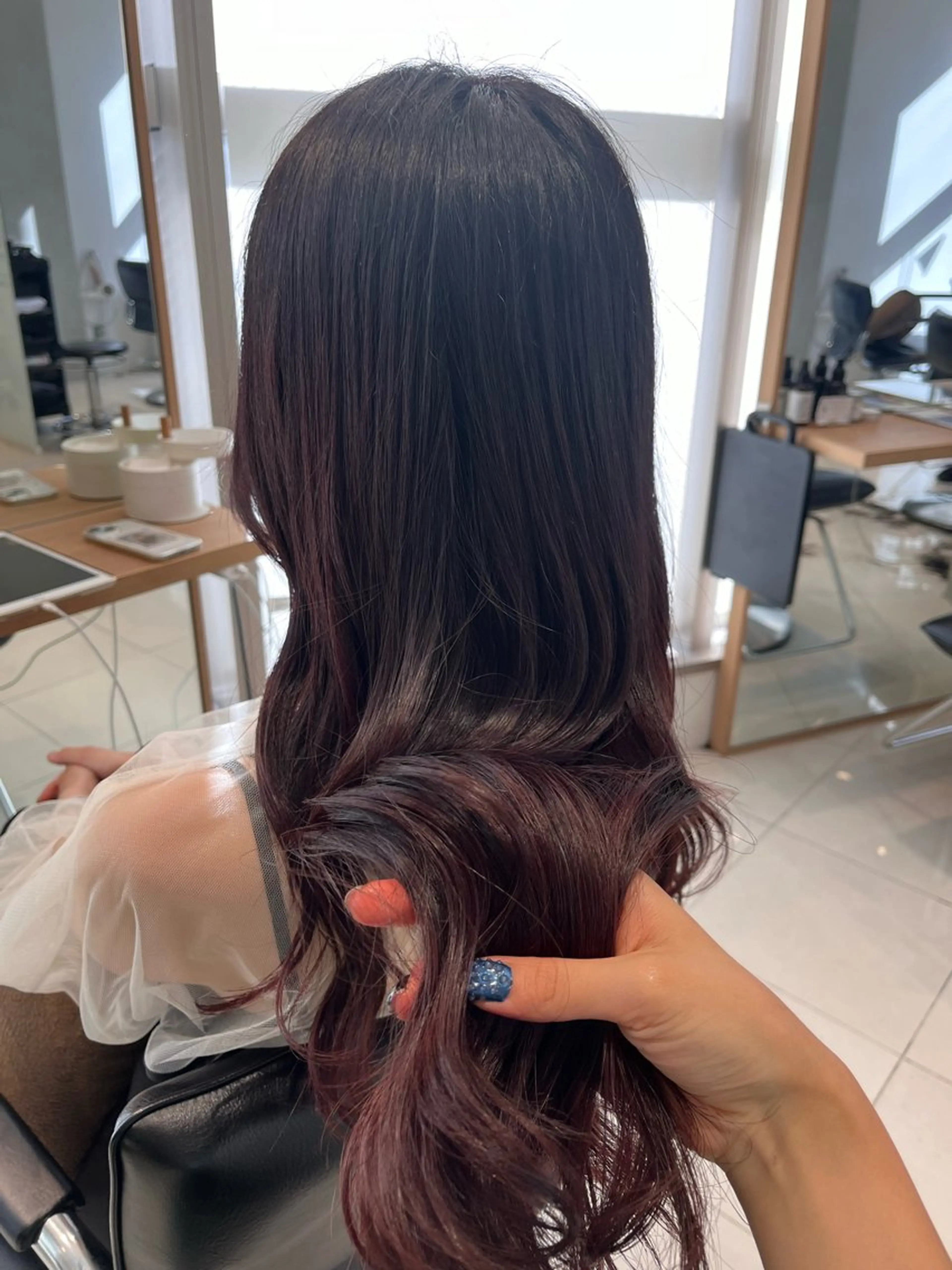 ロング ロング ワイドバング ヘアカラー トリートメント ヘアセット 艶髪/暖色カラー/ ◎RUKI.のヘアスタイル