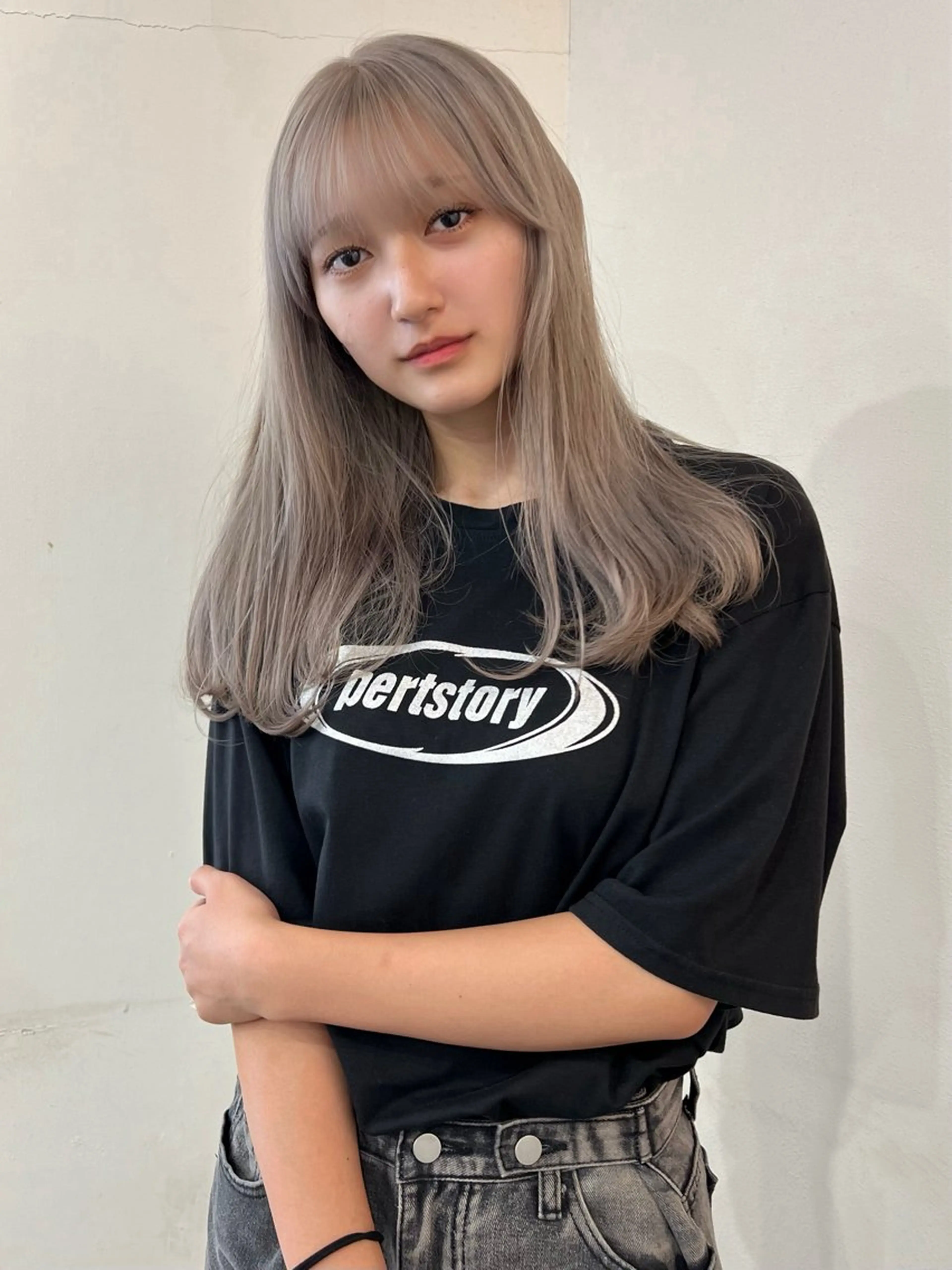 セミロング ヘアカラー いざわりお /梅田/ブリーチのヘアスタイル