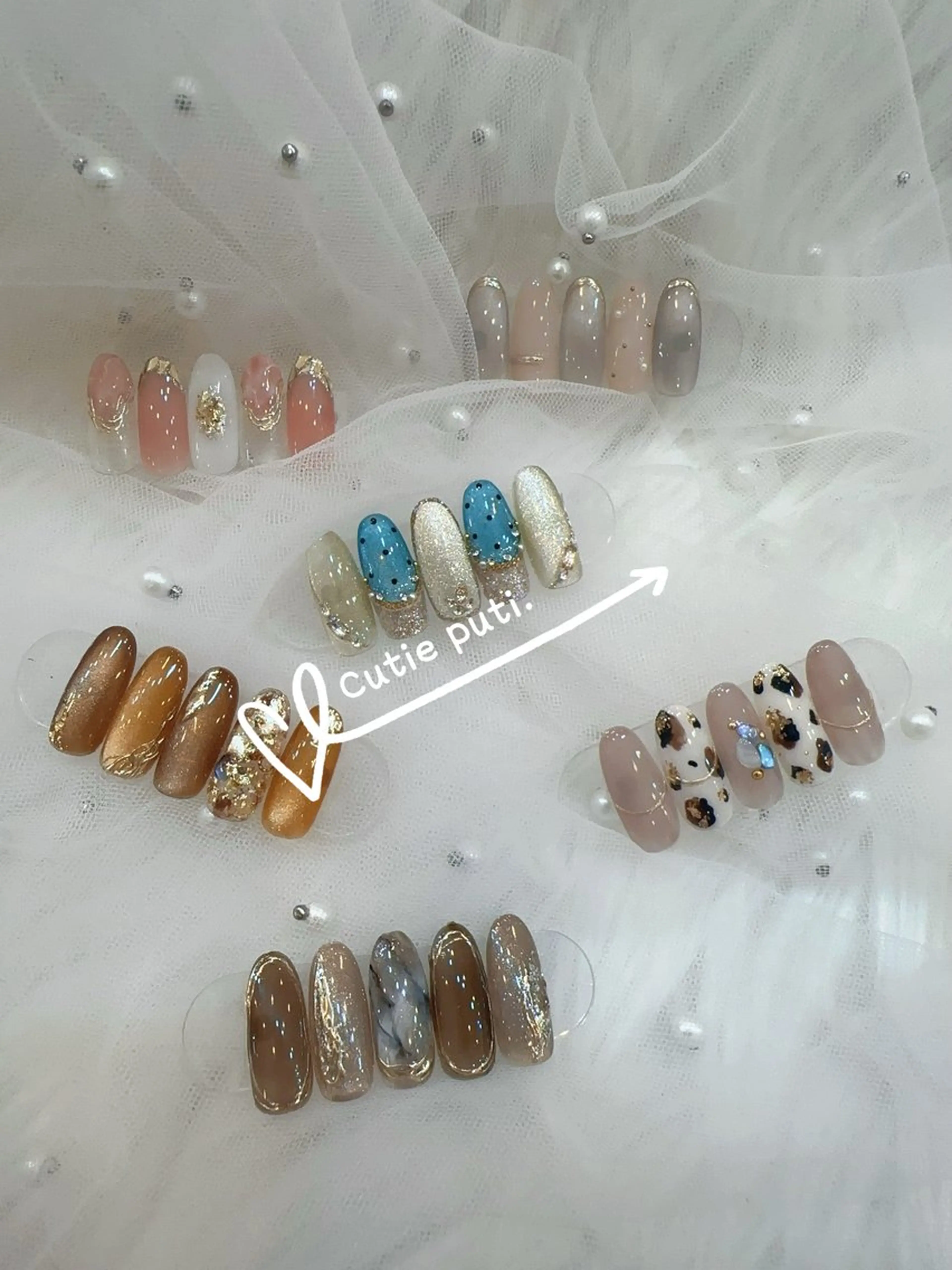 ネイル ネイルサロンキューティプティ所属・アワ ネイル池袋のネイルデザイン