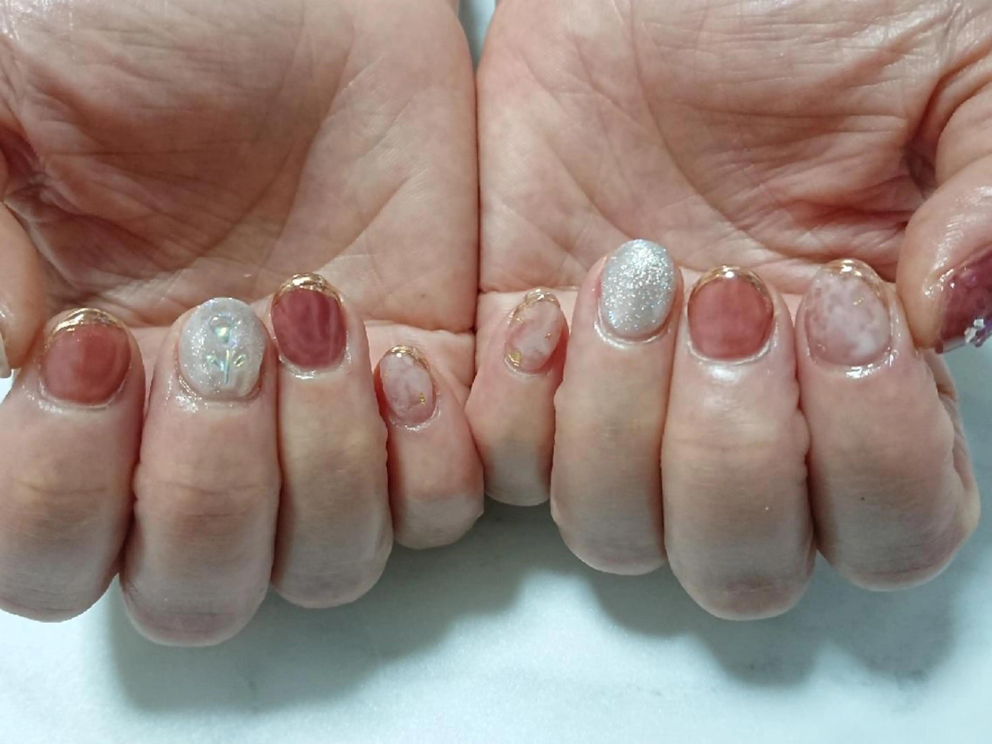 ネイル ハンドネイル shellnail さなえのネイルデザイン