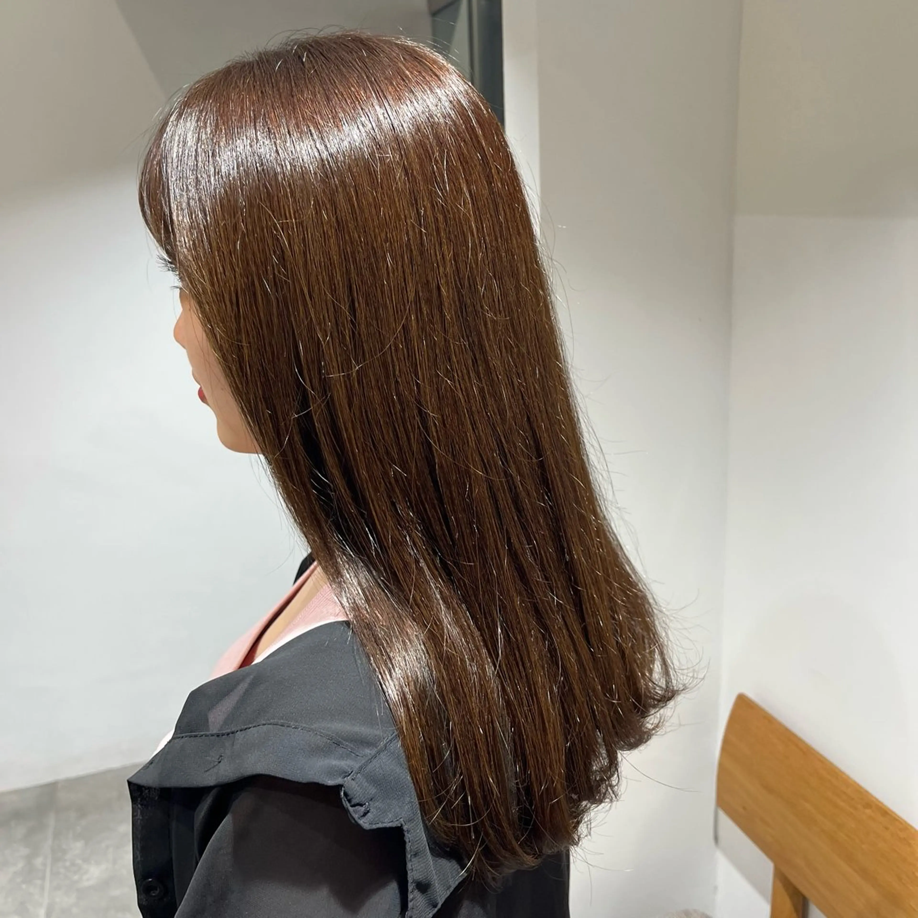 ロング カラー ボブ/ハイトーン特化 solua上本町のヘアスタイル