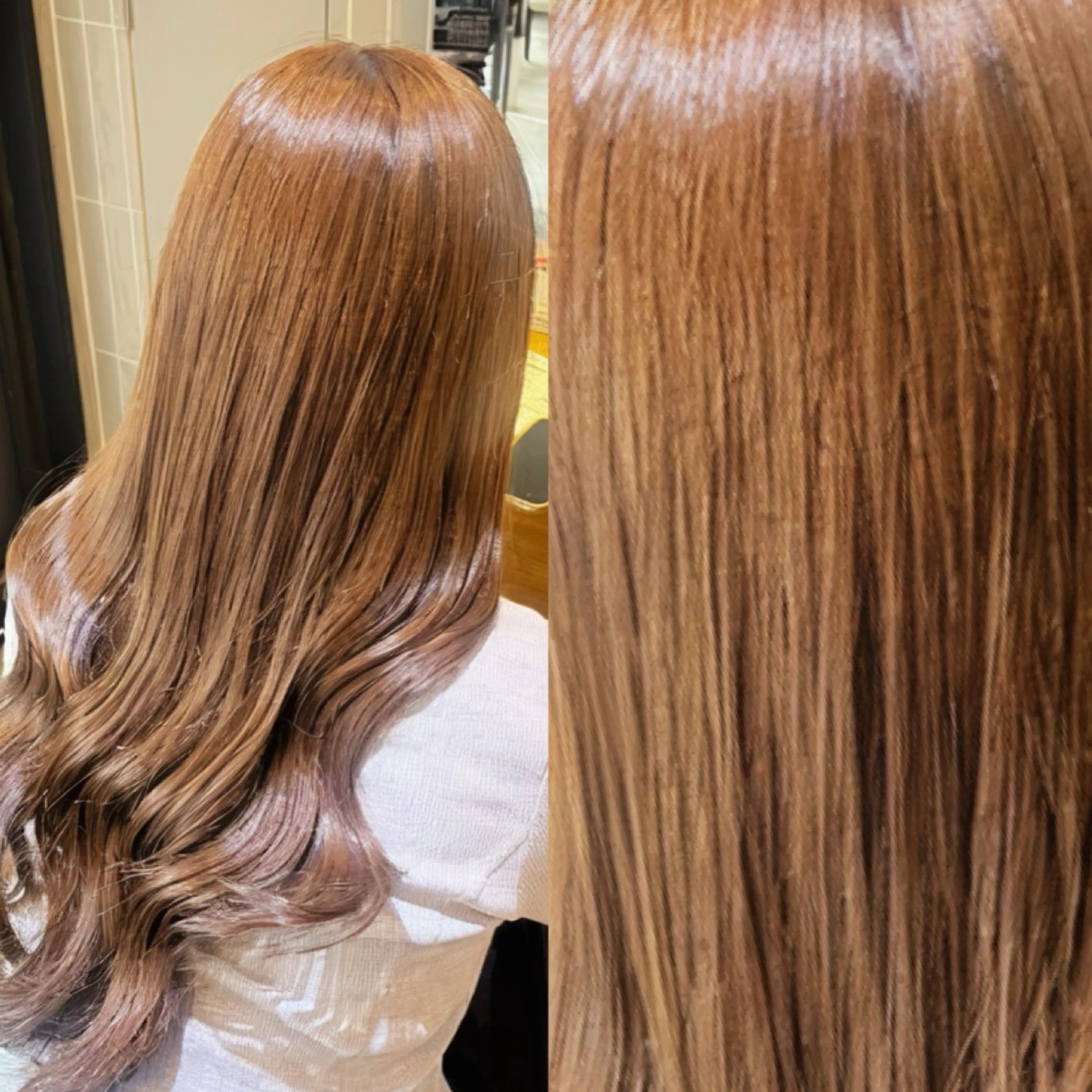 ロング カラー ベージュカラー ブリーチ ケアブリーチ 透明感カラー ダブルカラー ヘアカラー トリートメント ラフィスヘアードープ所属・👑髪質改善Wカラー /グレージュ/アユカのヘアスタイル