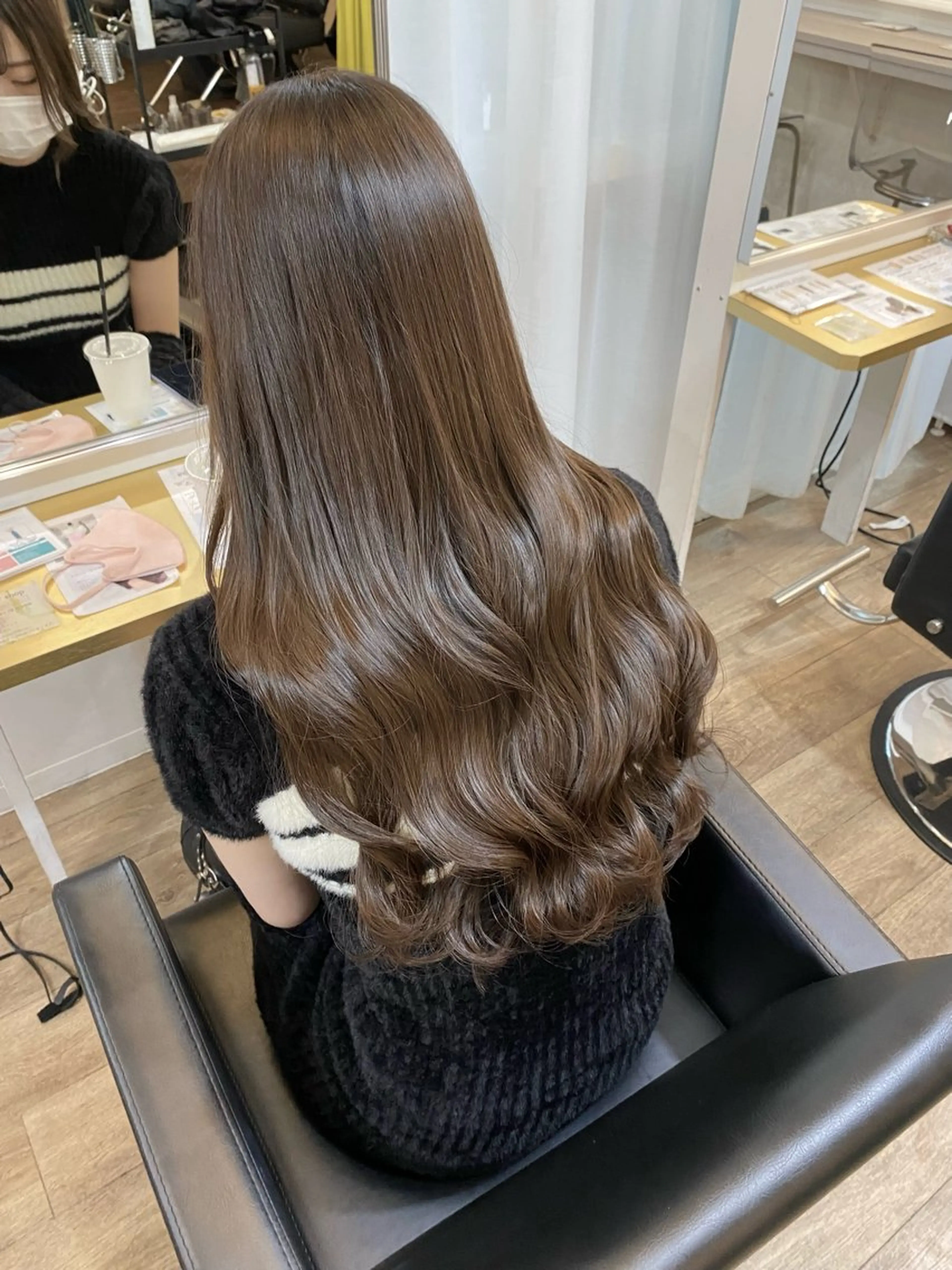 ロング カラー 透明感カラー グレージュ カット ヘアカラー みやび🫧髪質改善 🫧透明感カラー🫧のヘアスタイル