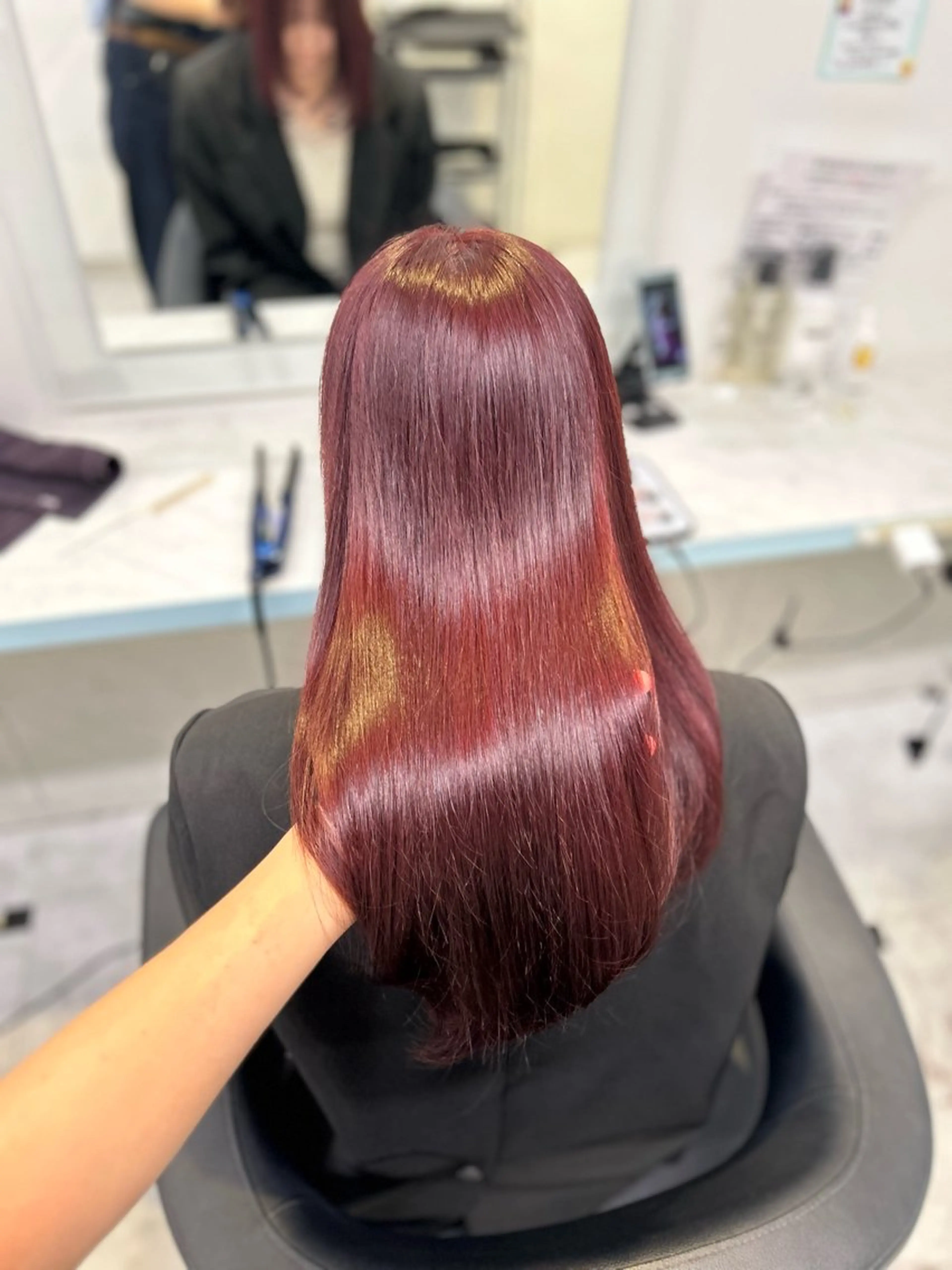 ロング ヘアカラー トリートメント ヘッドスパ ヘアセット 🥀艶髪/似合わせ 暖色/まな🥀のヘアスタイル