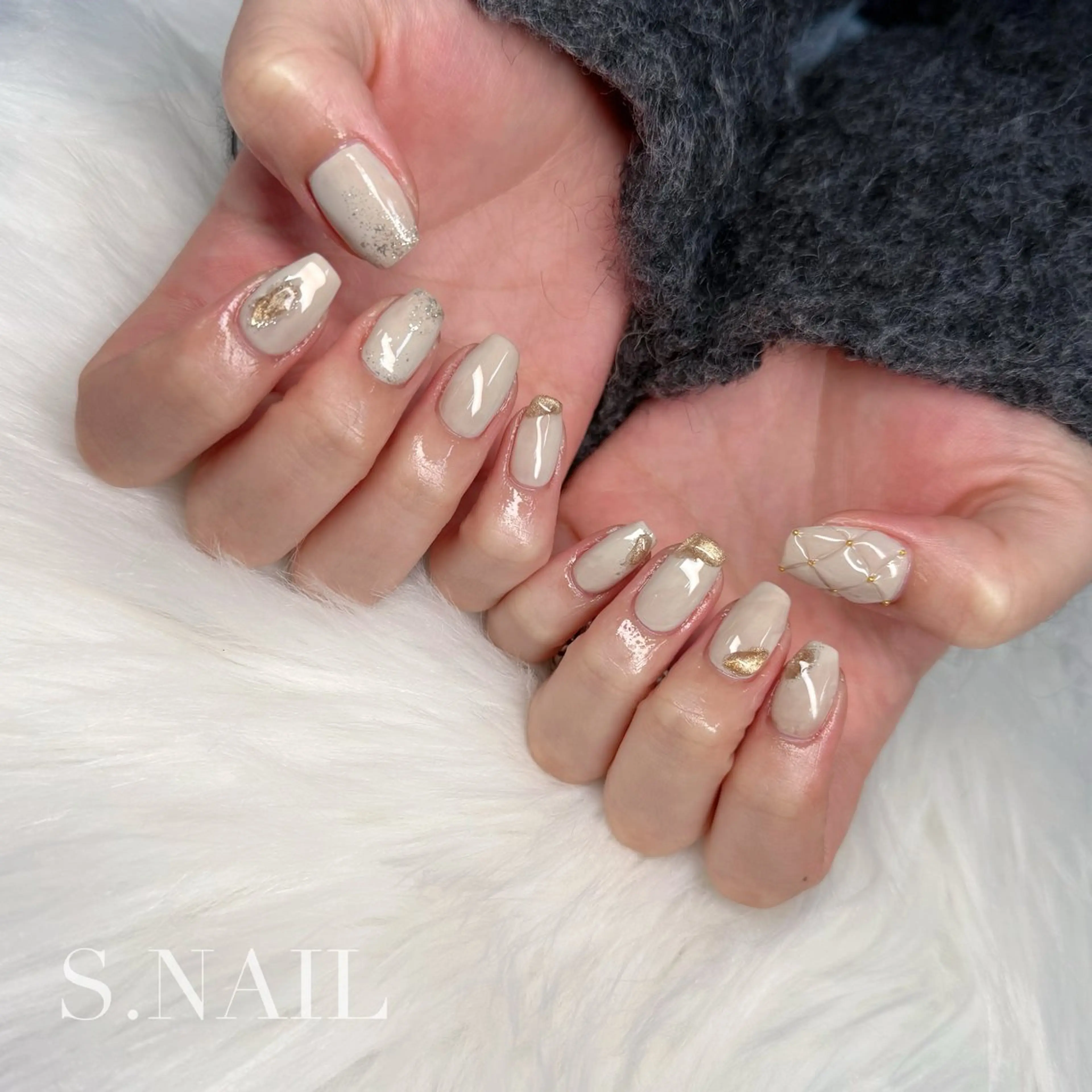ネイル 持ち込み ハンドネイル S♡NAIL所属・S.NAIL Suuのネイルデザイン
