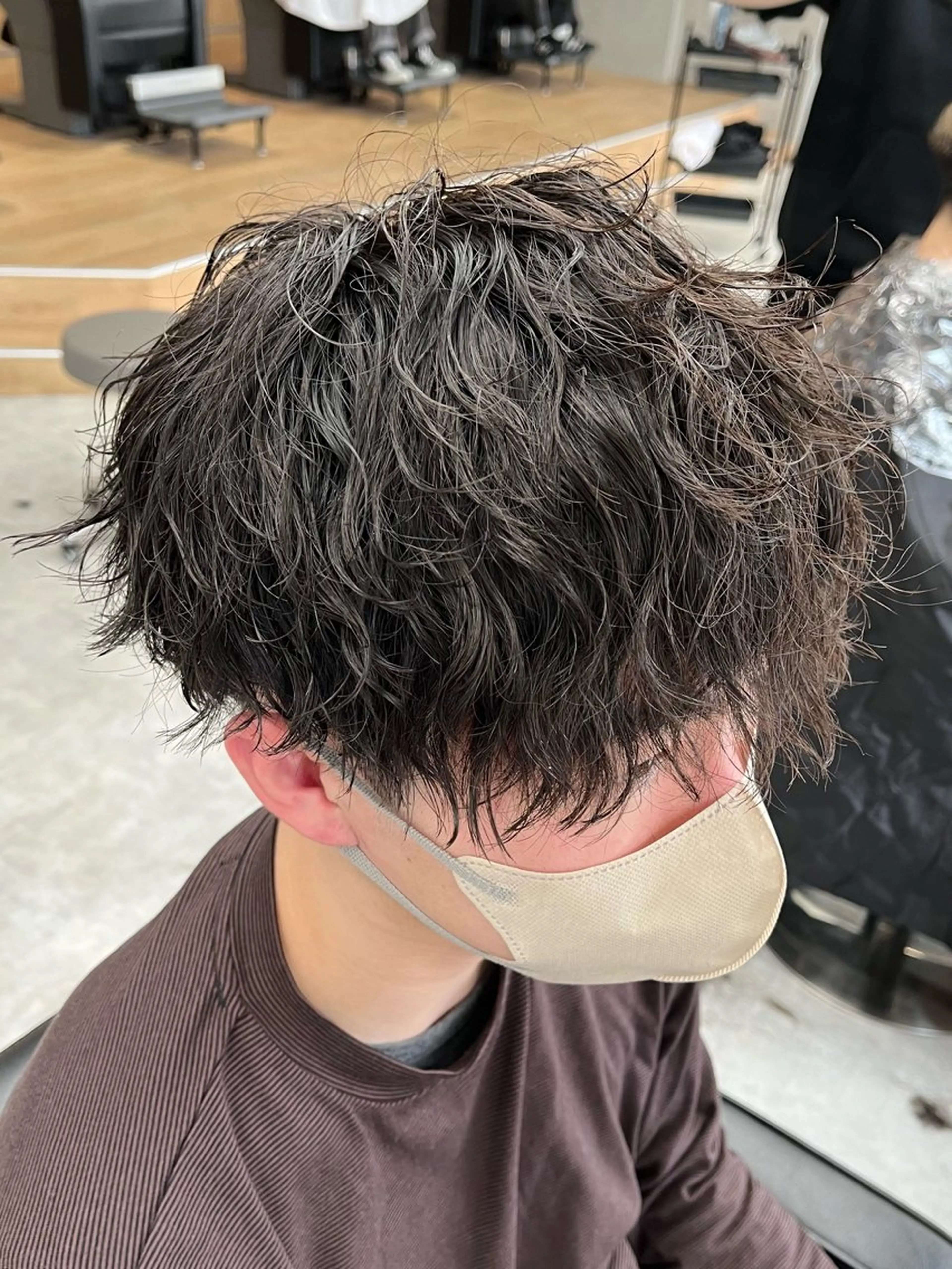 ショート パーマ メンズ メンズパーマ ツイストスパイラルパーマ スパイラルパーマ カット パーマ 新潟メンズパーマ 新潟駅/小田拓実のヘアスタイル
