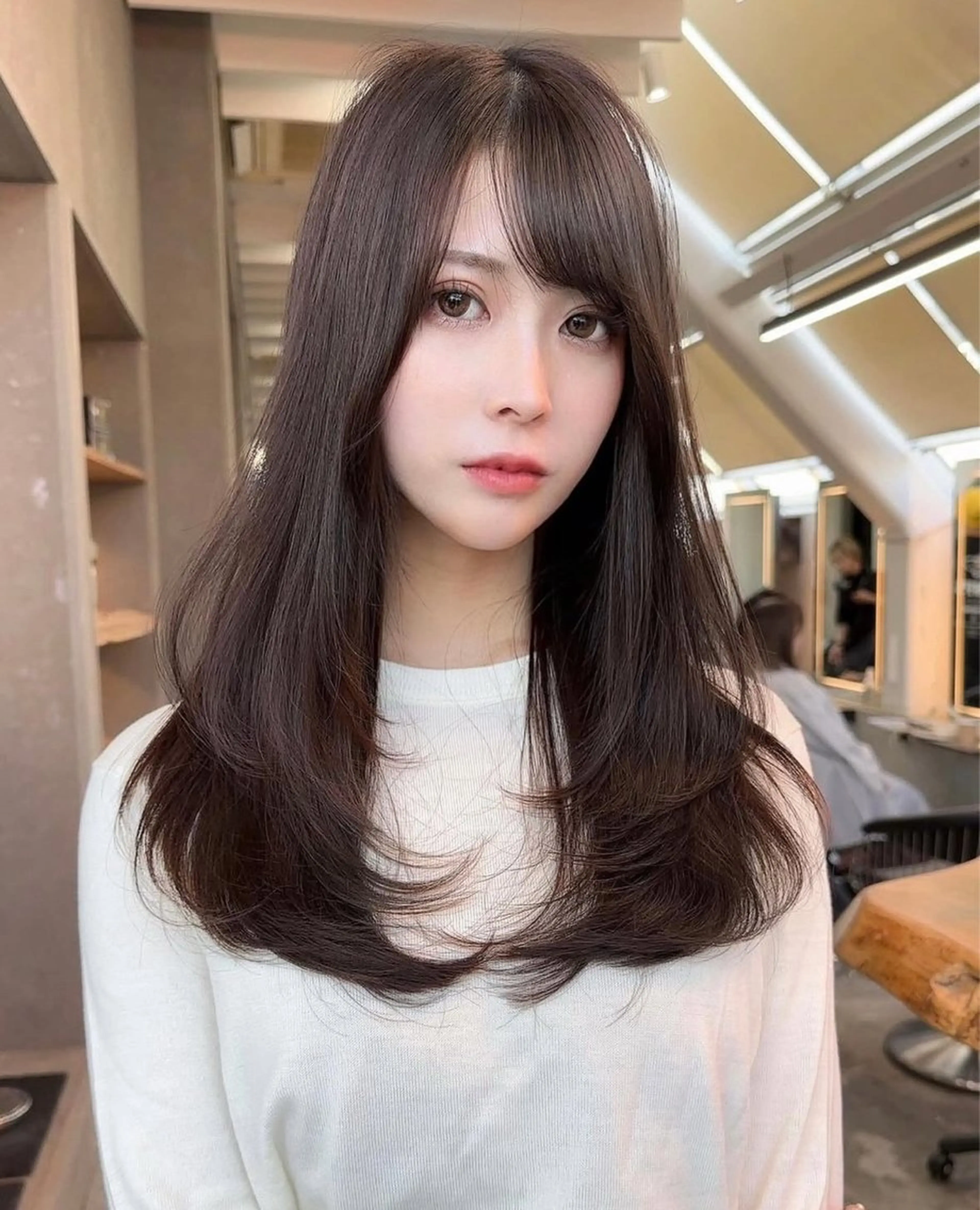 ロング カット ヘアカラー トリートメント 松沢州途/縮毛矯正 /透明感カラーのヘアスタイル