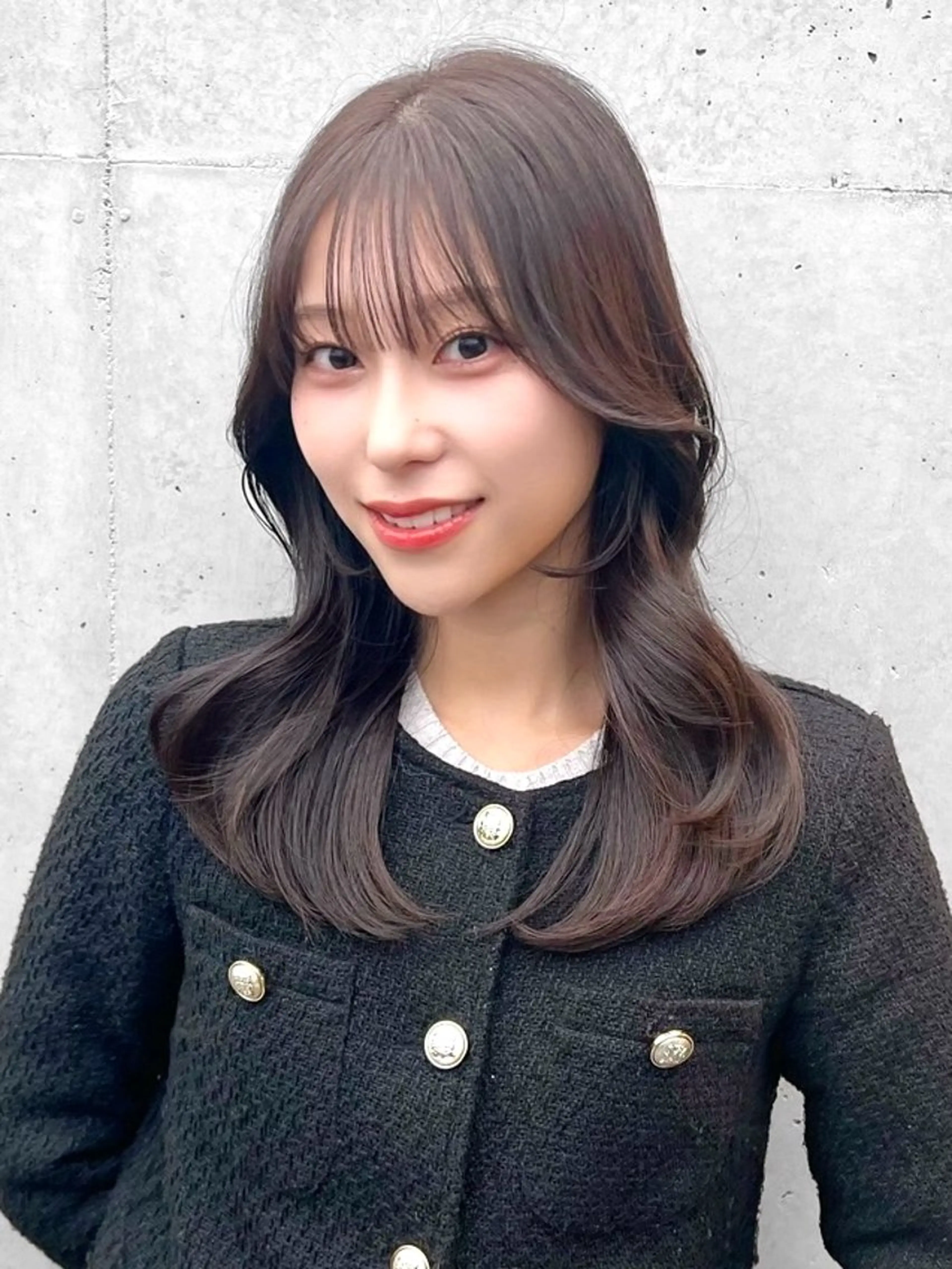 ミディアム レイヤーカット カット ヘアカラー トリートメント 艶髪🫧美髪特化 関口太郎のヘアスタイル