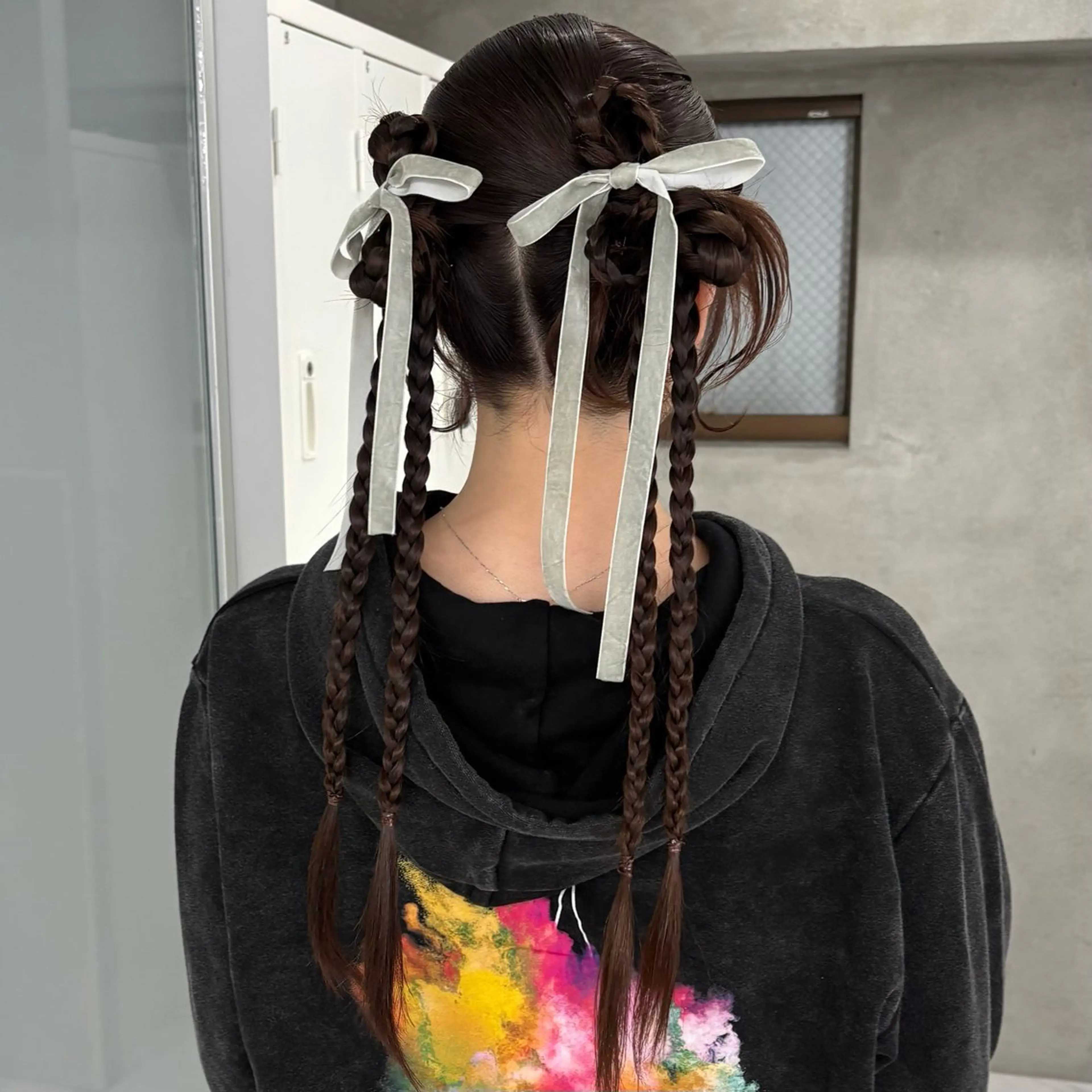 ロング ヘアアレンジ ヘアセット riko/レイヤー/ 艶カラー/ヘアセットのヘアスタイル