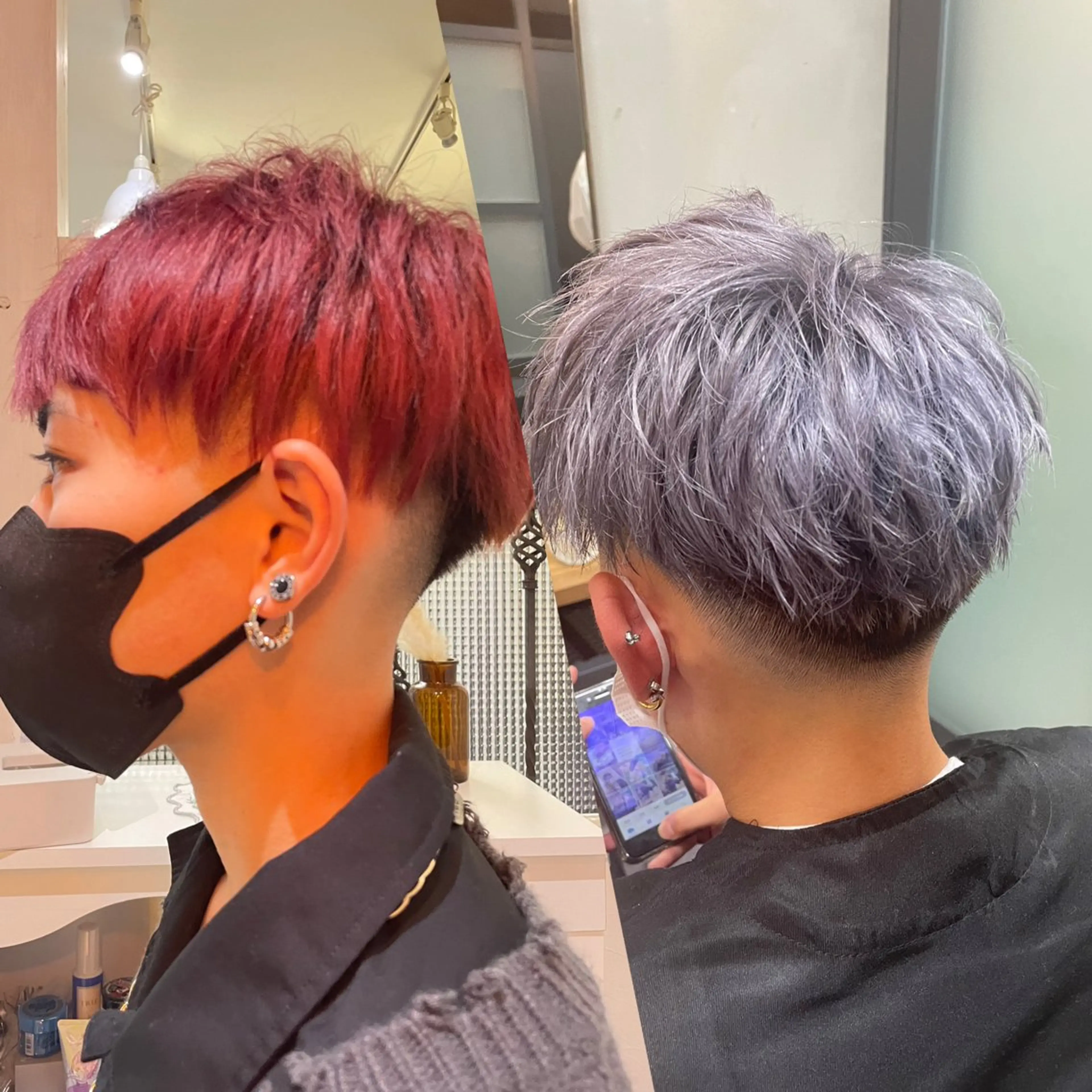 【メンズカット+ブリーチ1回+カラー】(ブリーチ2回〜料金別)(眉毛カット+¥1000、トリートメント+¥3000)の写真