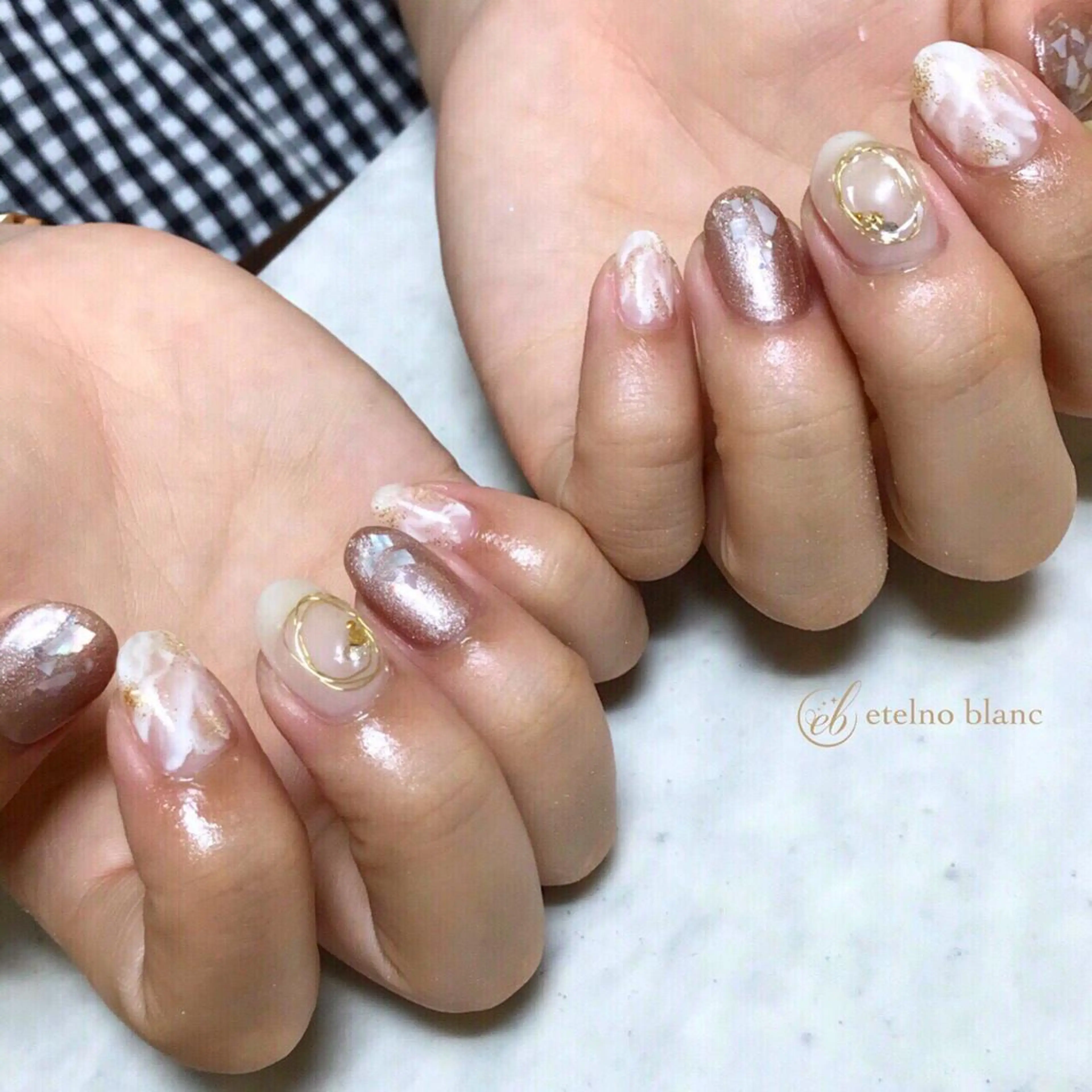 ネイル etelno blanc中目黒のネイルデザイン