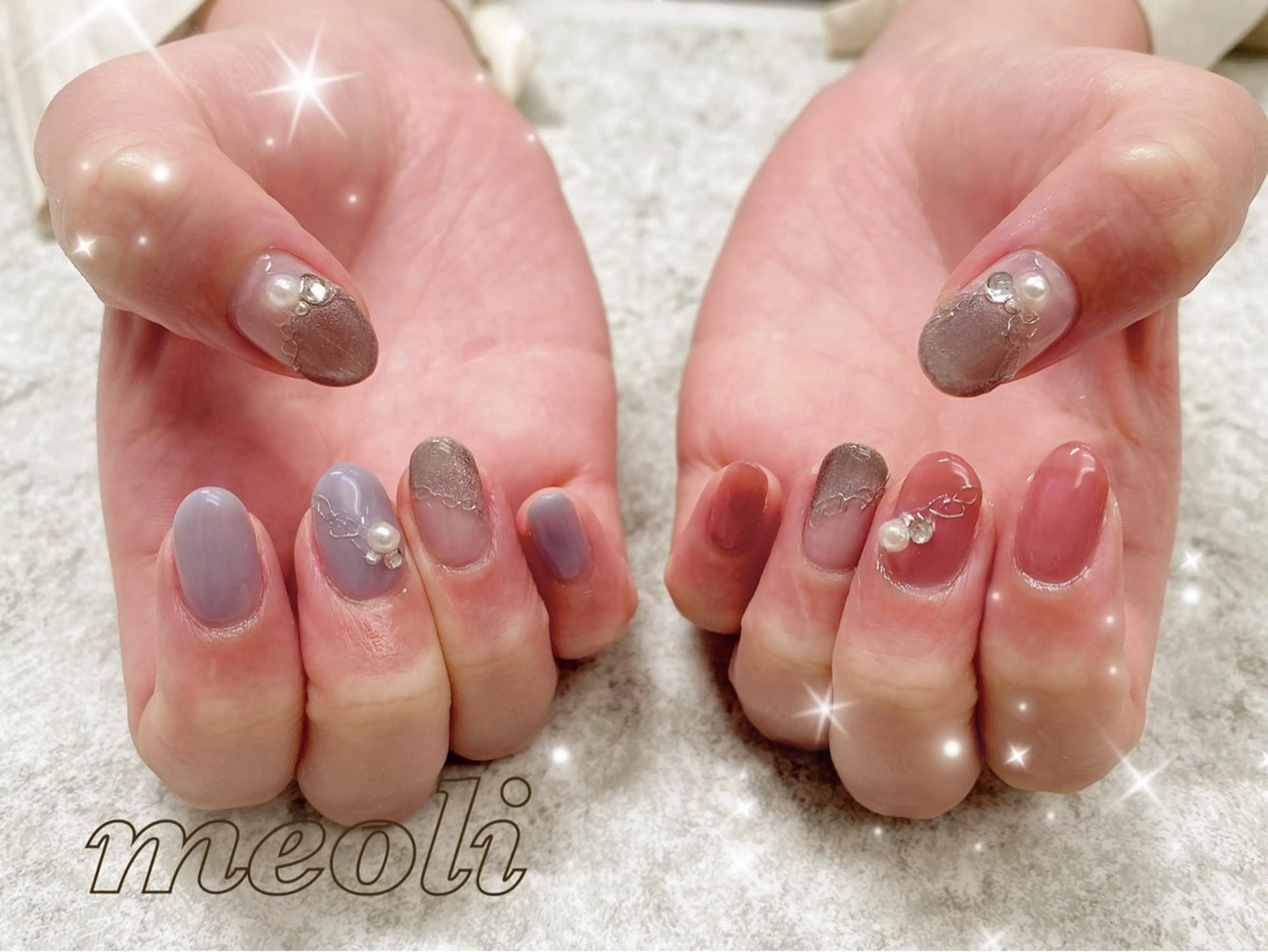 ネイル ハンドネイル nail salon meoli メグのネイルデザイン