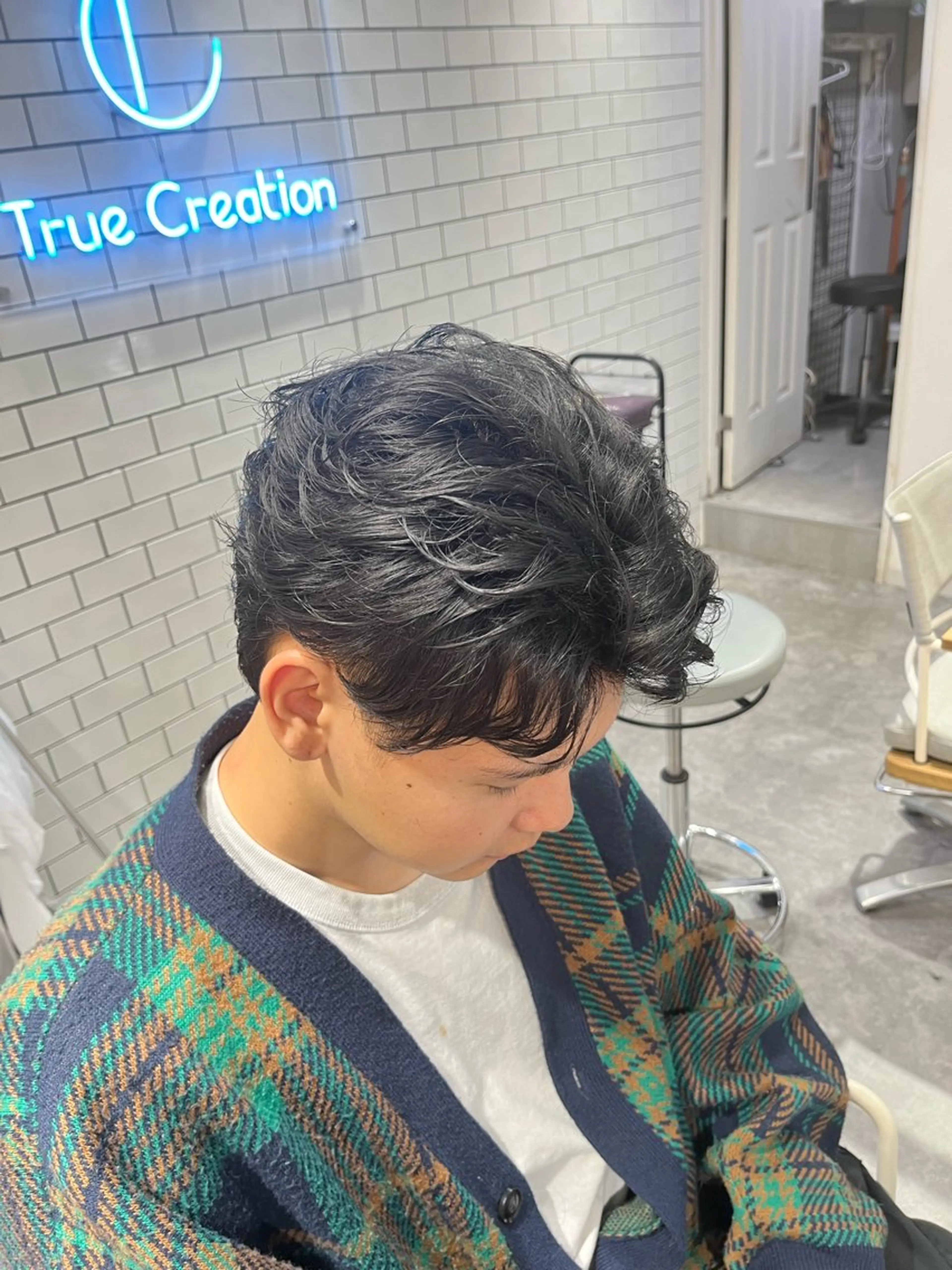 パーマ メンズ フェザーパーマ メンズパーマ カット パーマ ヘアセット メンズ特化美容師 /泉壱恵のヘアスタイル