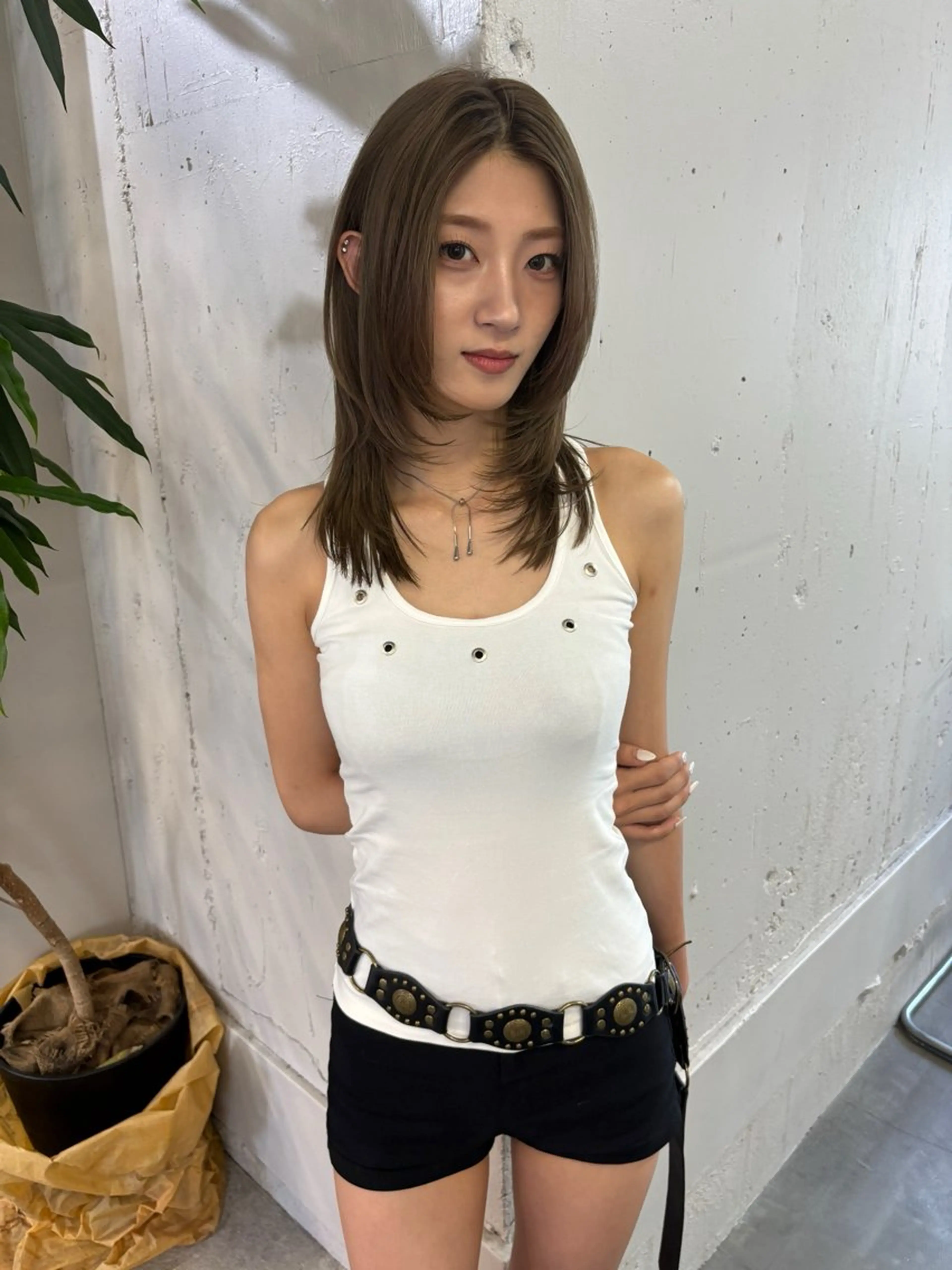ミディアム カット 似合わせレイヤーカ ット　ʚɞ riiのヘアスタイル