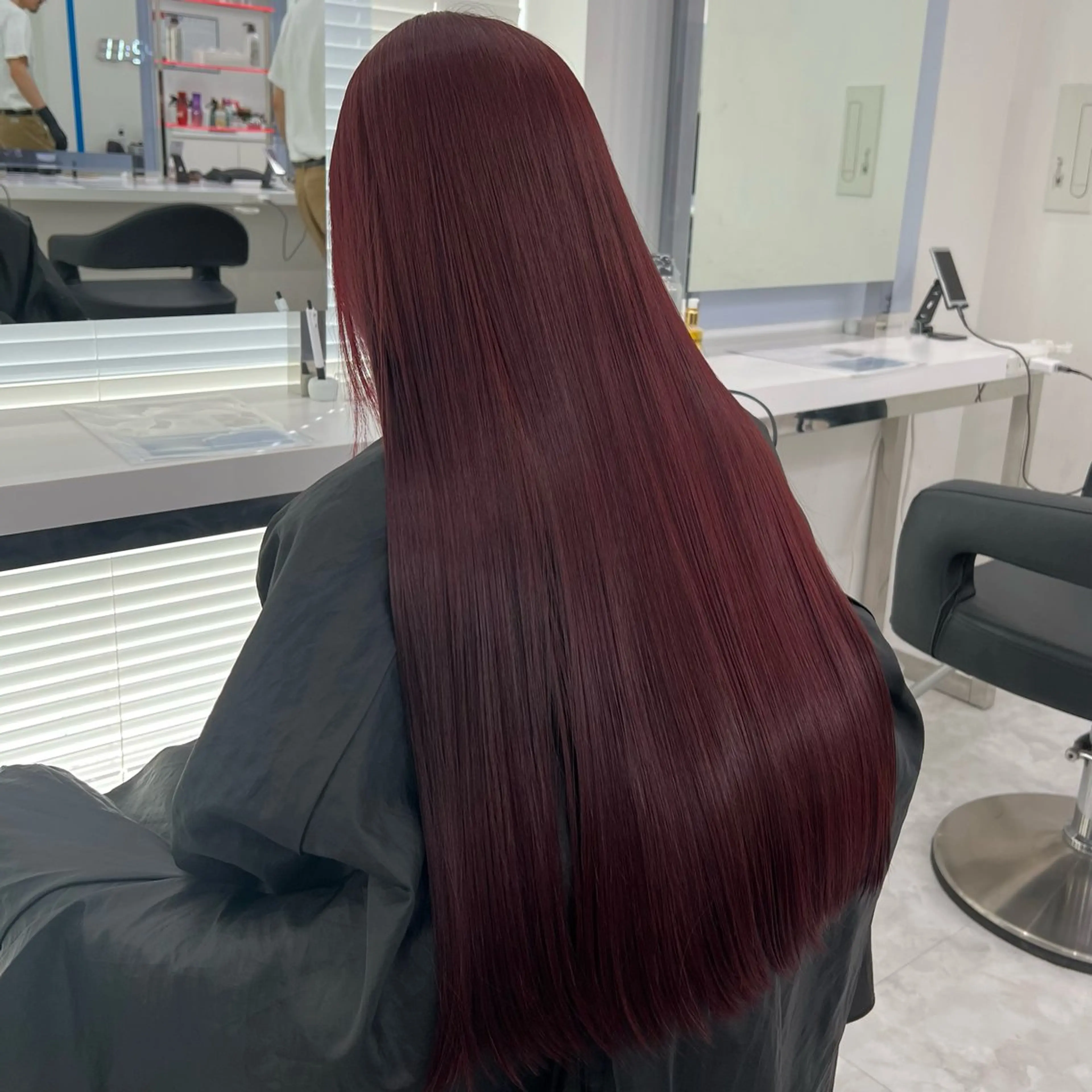 ロング カラー ヘアカラー トリートメント ヘッドスパ ヘアセット 💖透け感ベージュ KOTA💖のヘアスタイル