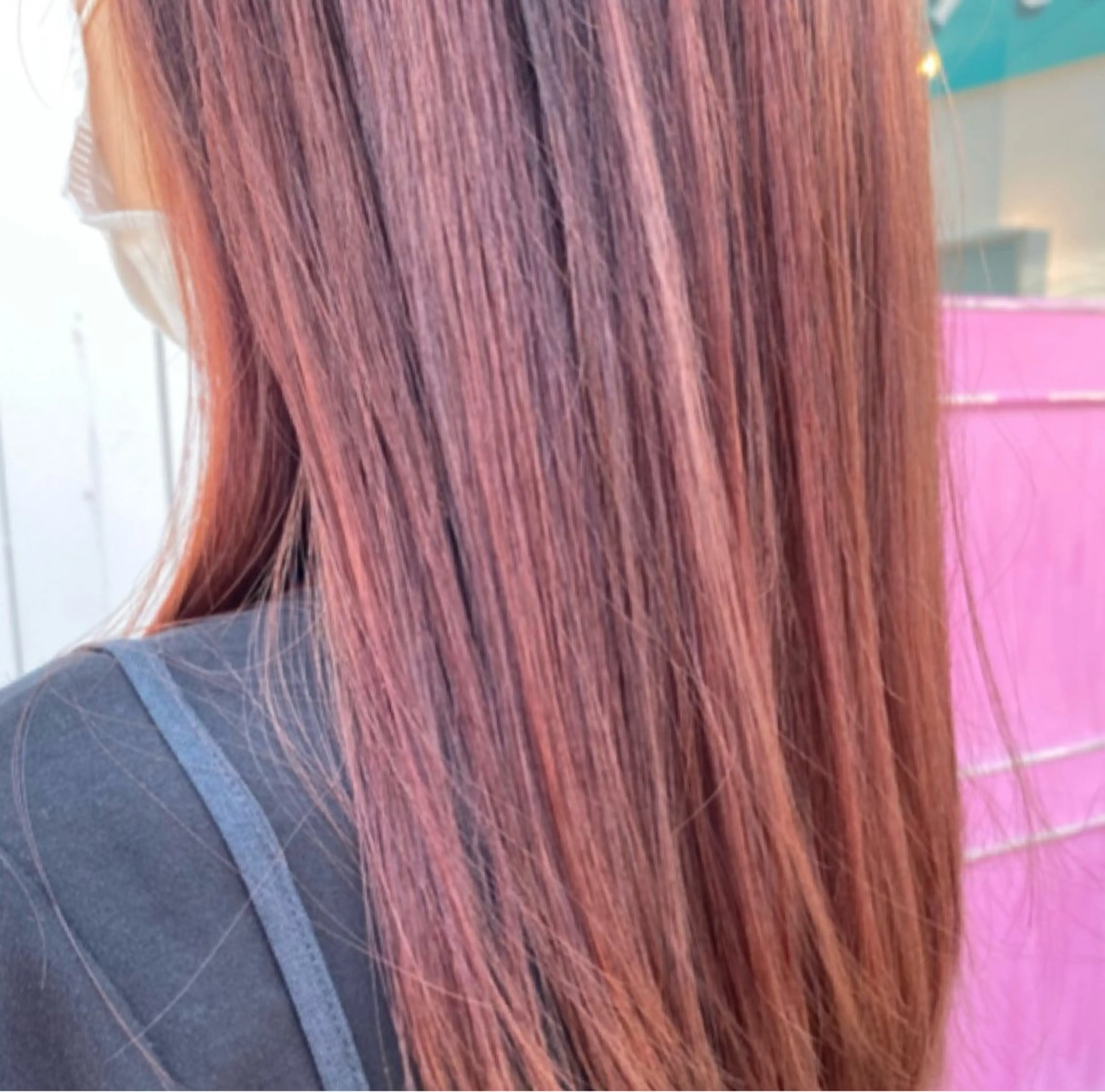 ロング カラー ピンクカラー 柔らか・ストカール パーマ🐾カワハラのヘアスタイル