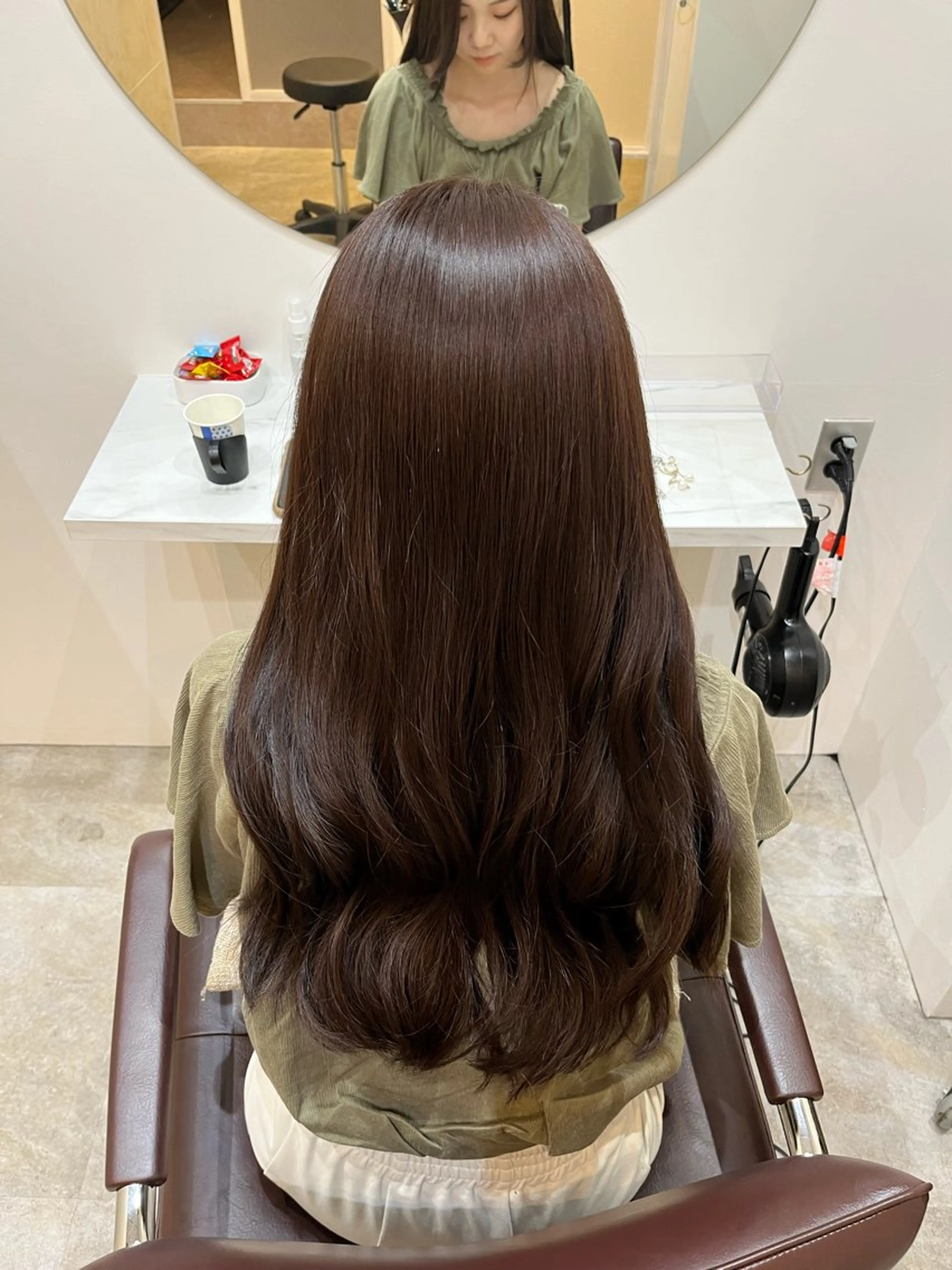 ロング カラー カット ヘアカラー トリートメント 【髪質改善　艶髪】 布川　莉穂のヘアスタイル