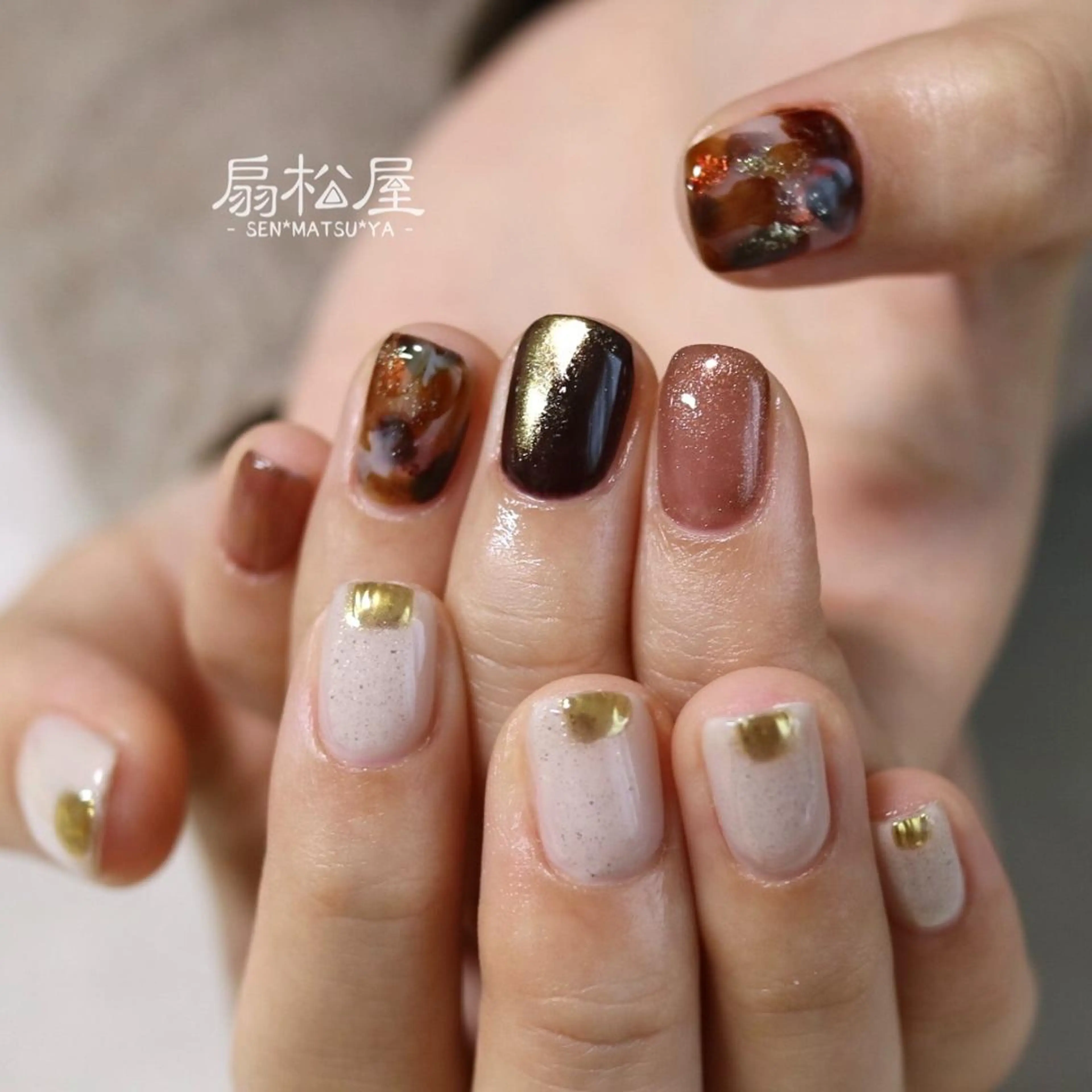 ネイル 扇松屋 marie.nのネイルデザイン