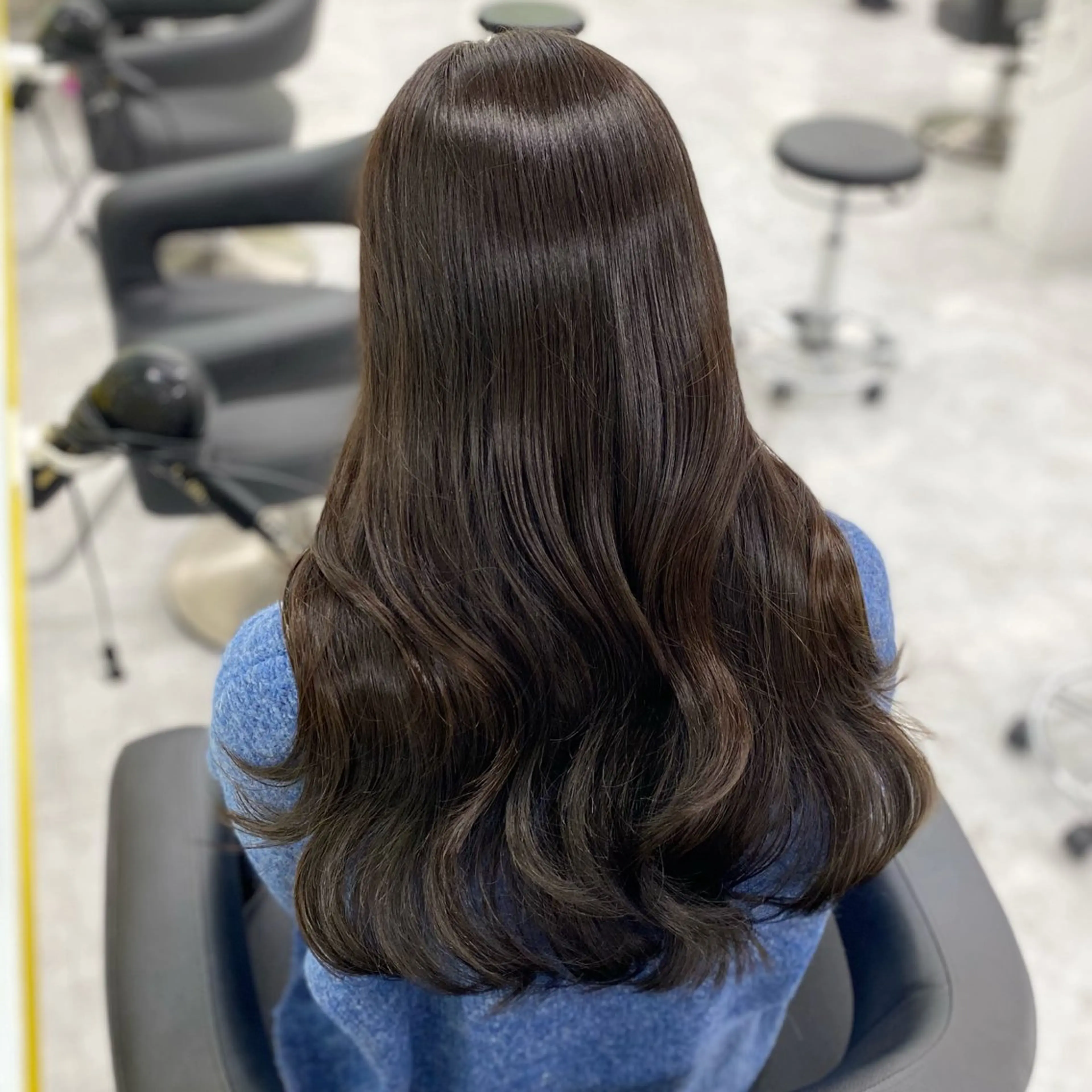 セミロング カラー パーマ ヘアアレンジ メンズ キッズ メンズブリーチ ブリーチ 透明感カラー グレージュ ブリーチなしカラー ヘアカラー Lumo所属・💖横浜ブリーチなし 💖MIHOのヘアスタイル