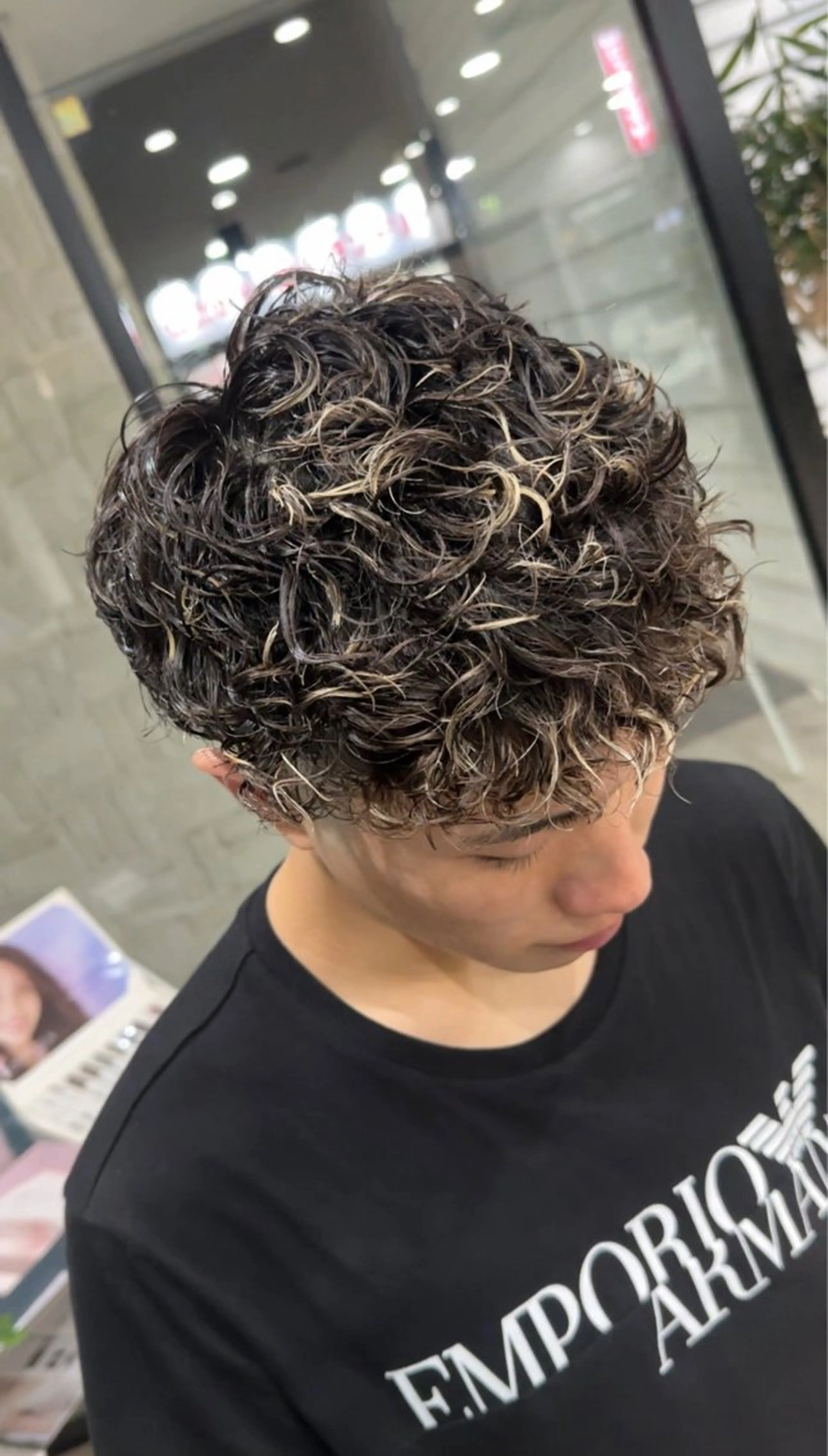 メンズ スペインカール 平林 弥斗のヘアスタイル
