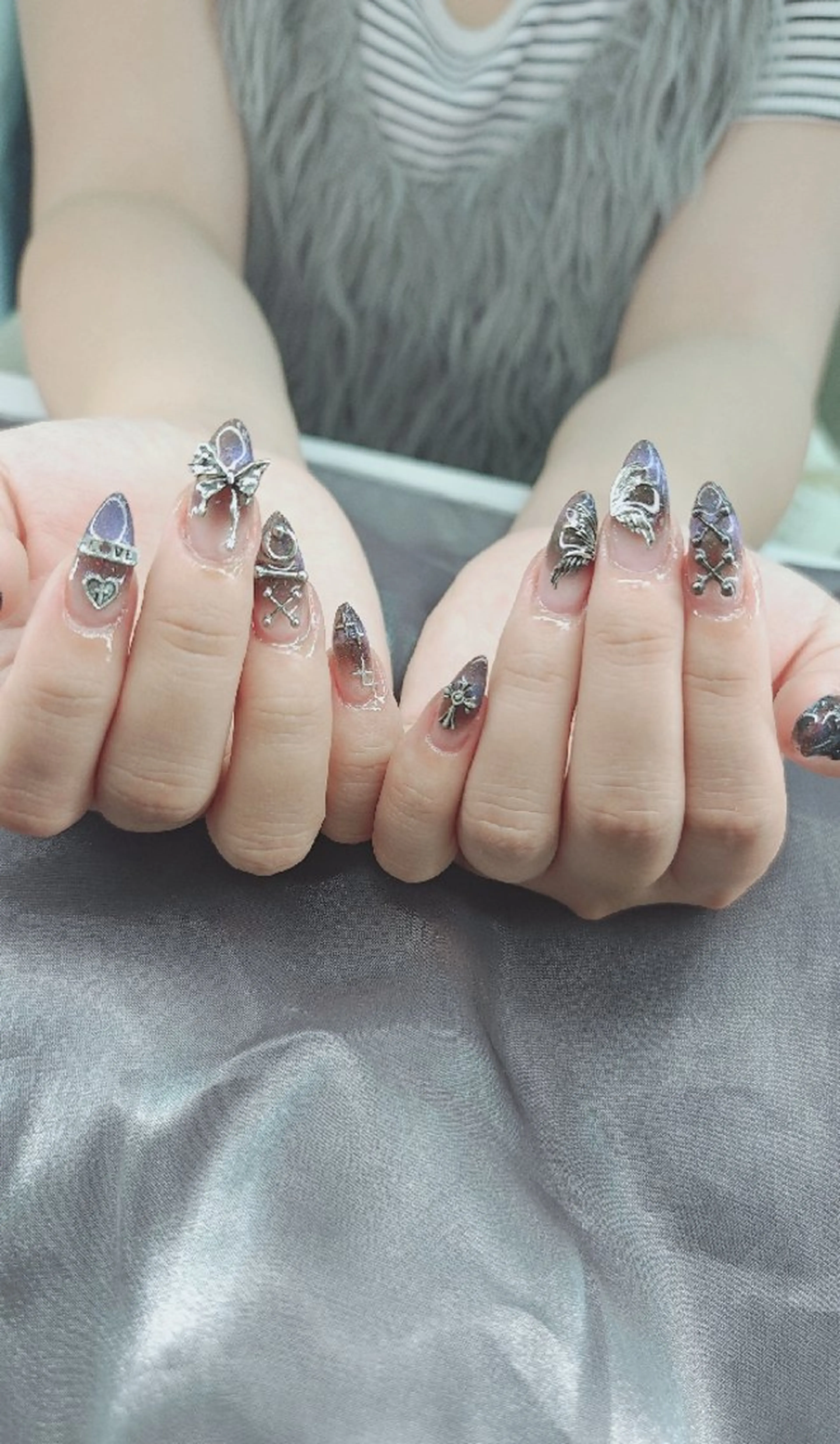 ネイル べっ甲ネイル チークネイル フレンチネイル 韓国ネイル ニュアンスネイル ハンドネイル ♡Sherry  Nail♡のネイルデザイン