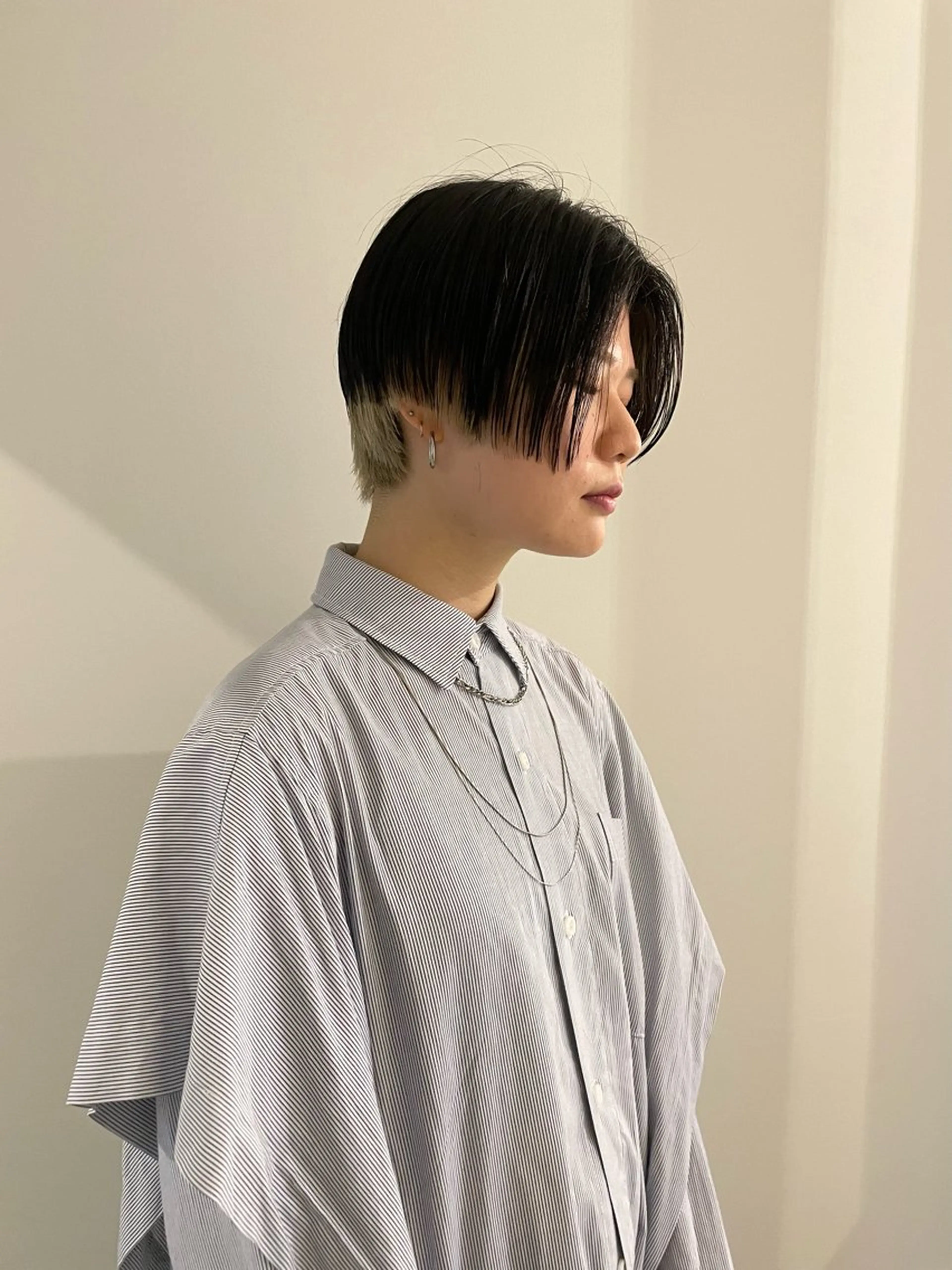 ショート カラー ハンサムショート インナーカラー ショートヘア カット 渋谷 留菜のヘアスタイル