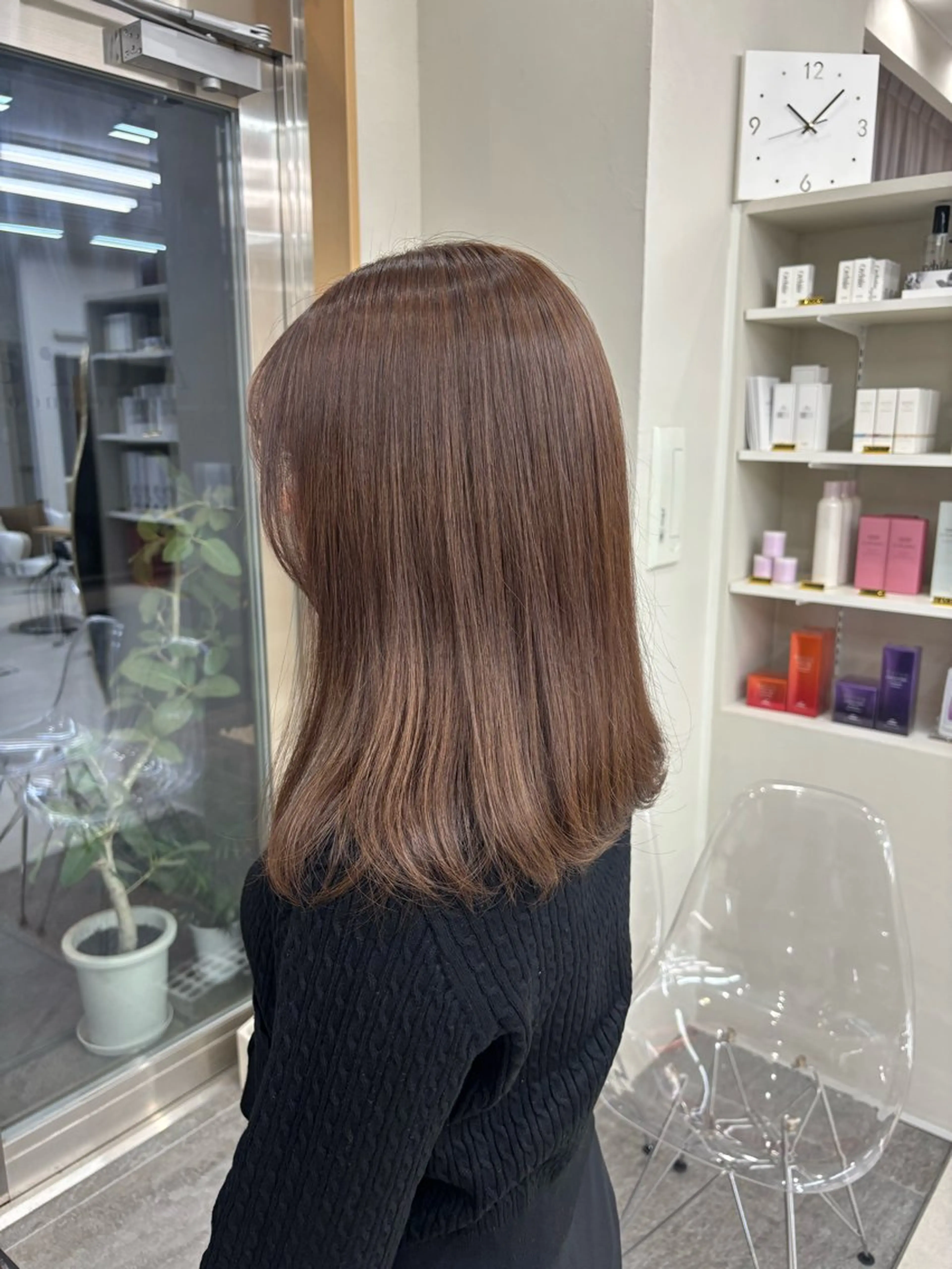 ミディアム ヘアカラー トリートメント ヘアセット 𝗆𝗂𝗒𝗎 🐈‍⬛🎀のヘアスタイル