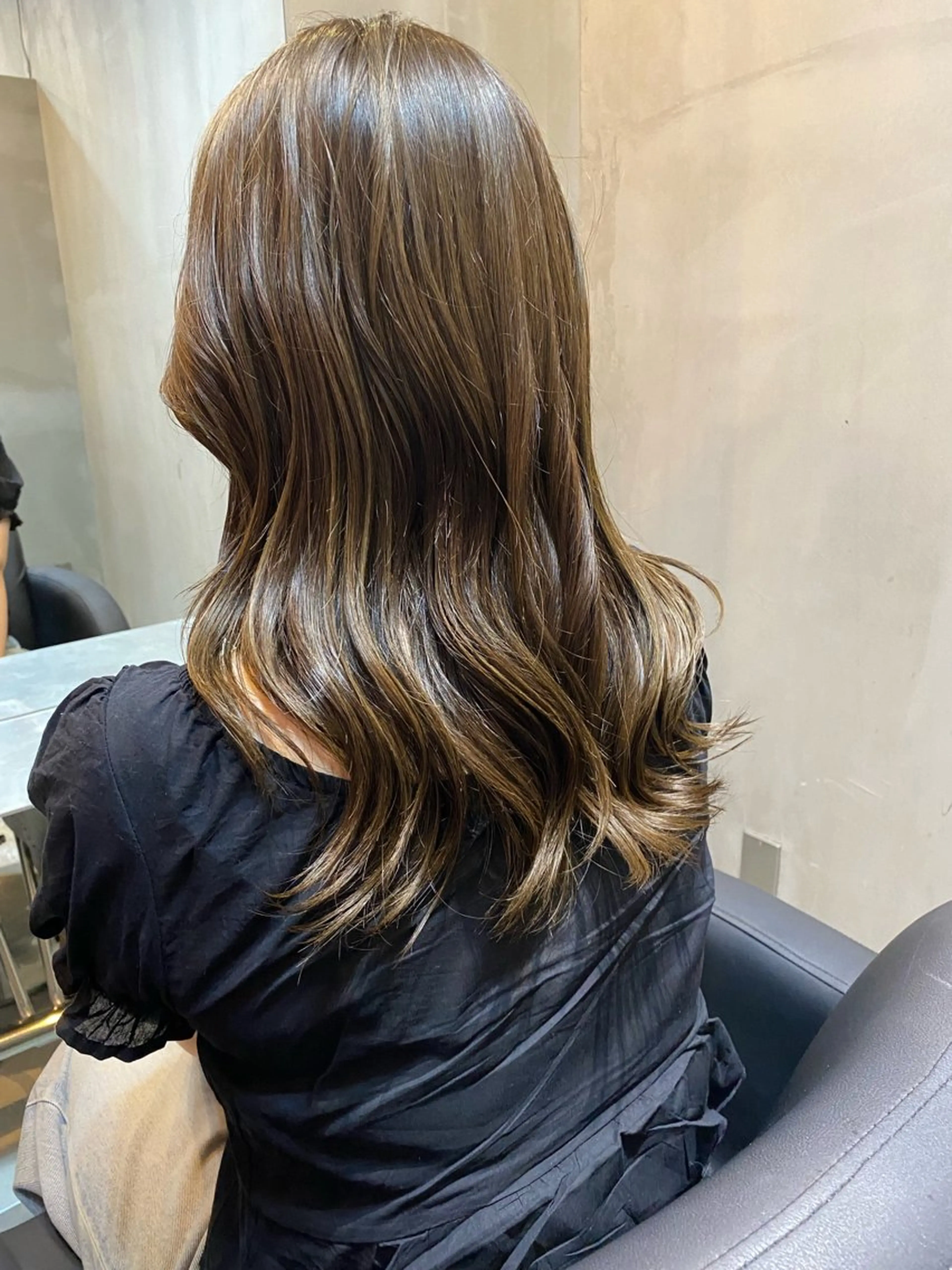 セミロング カット ヘアカラー くすみカラー♡ Yuukaのヘアスタイル
