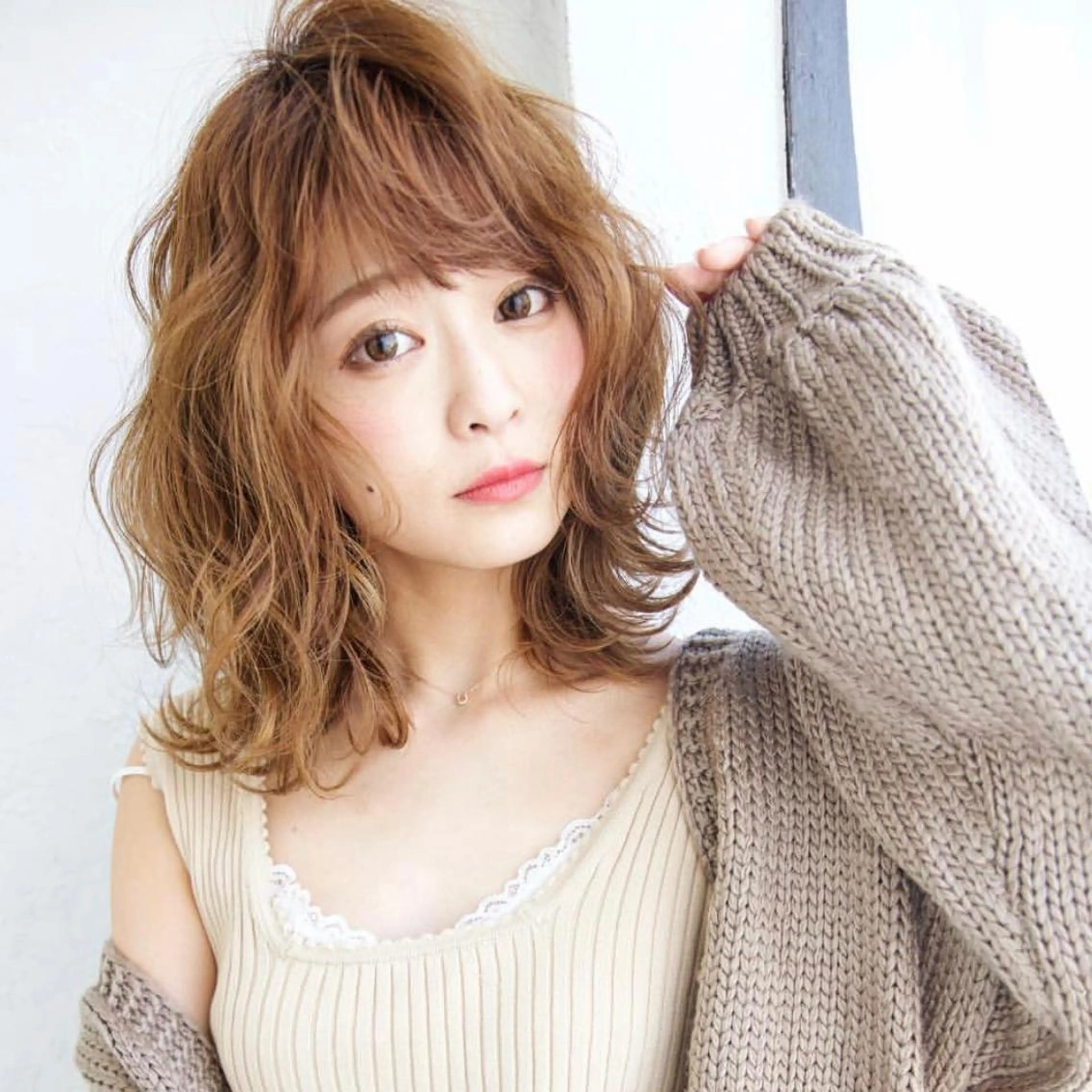 セミロング 🫧透明感/艶カラー /比留川あゆ美🫧のヘアスタイル